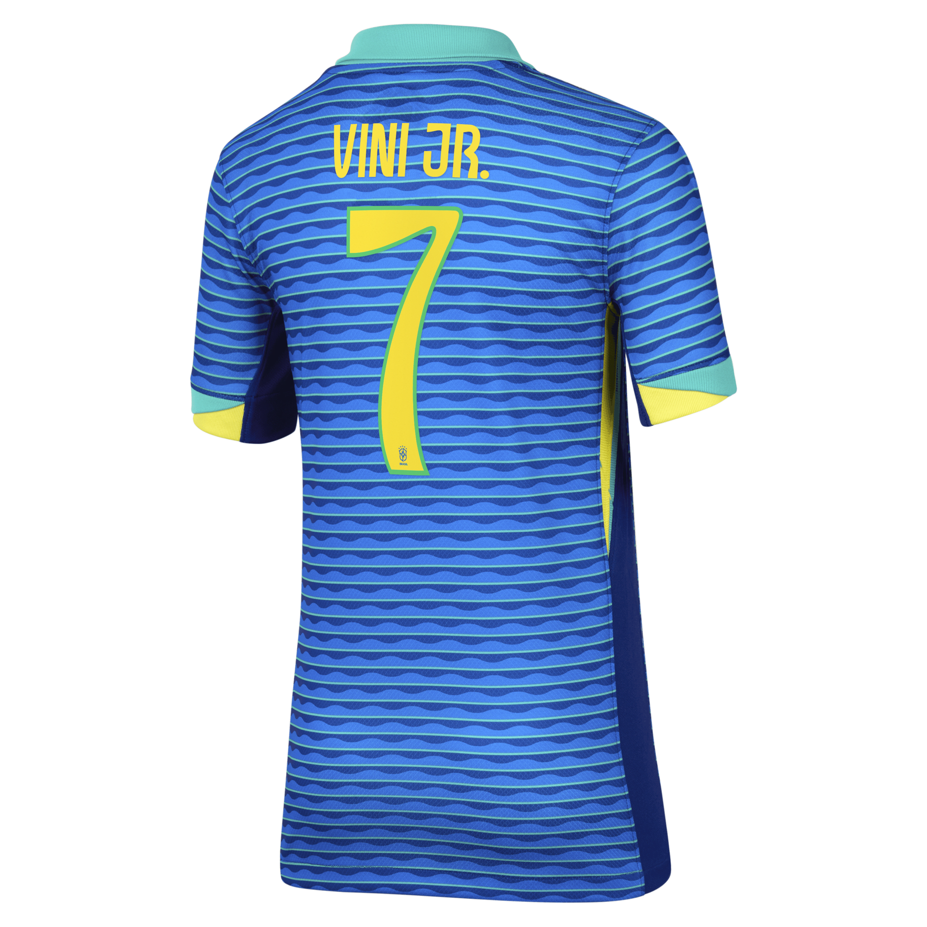 Vini Jr. Brazil National Team 2024 Stadium Away Big Kids' Nike Dri-FIT Soccer Jersey