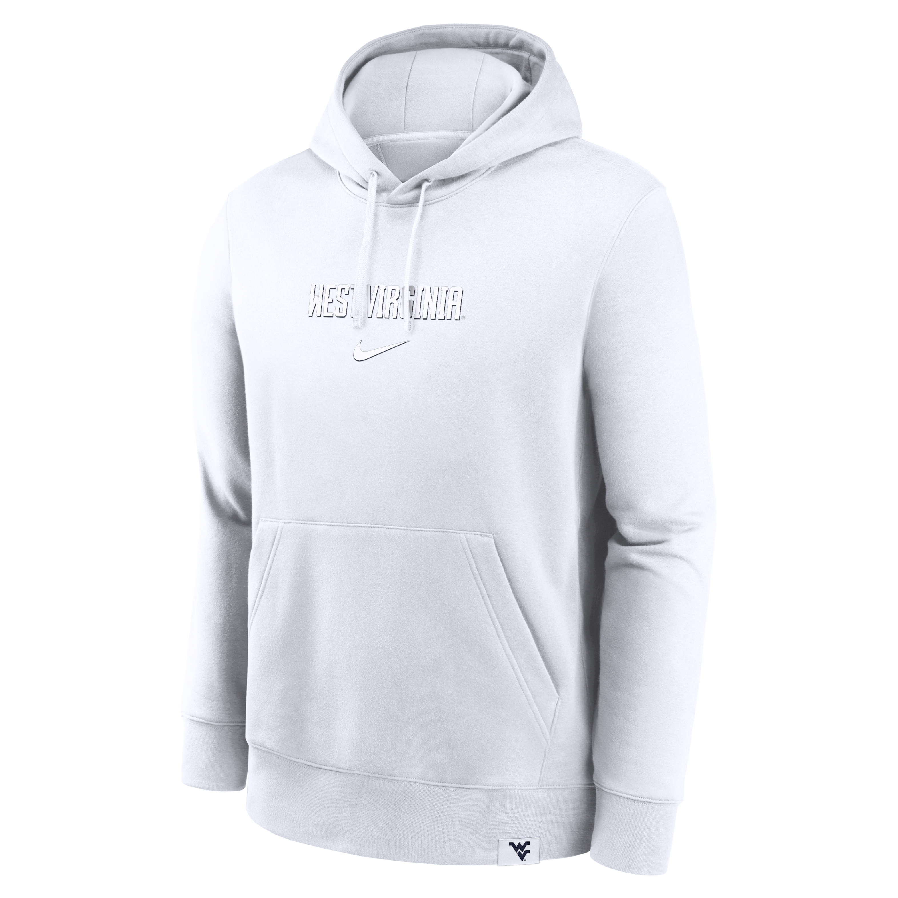 West Virginia Mountaineers Statement Wordmark Lockup Heavyweight Men's Nike College Pullover Hoodie