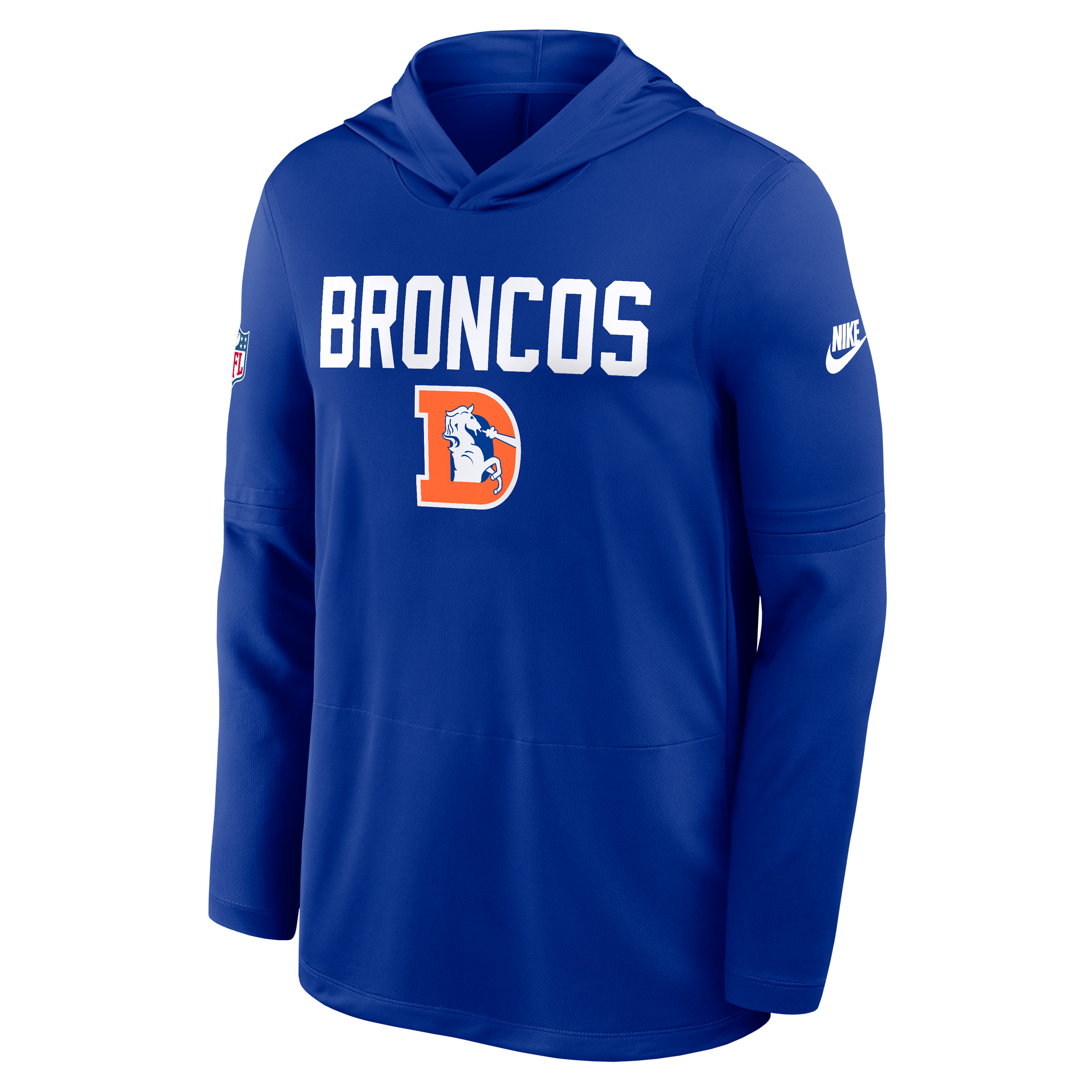Denver Broncos Pass Accuracy Men's Nike Dri-FIT NFL Long-Sleeve Hooded Top