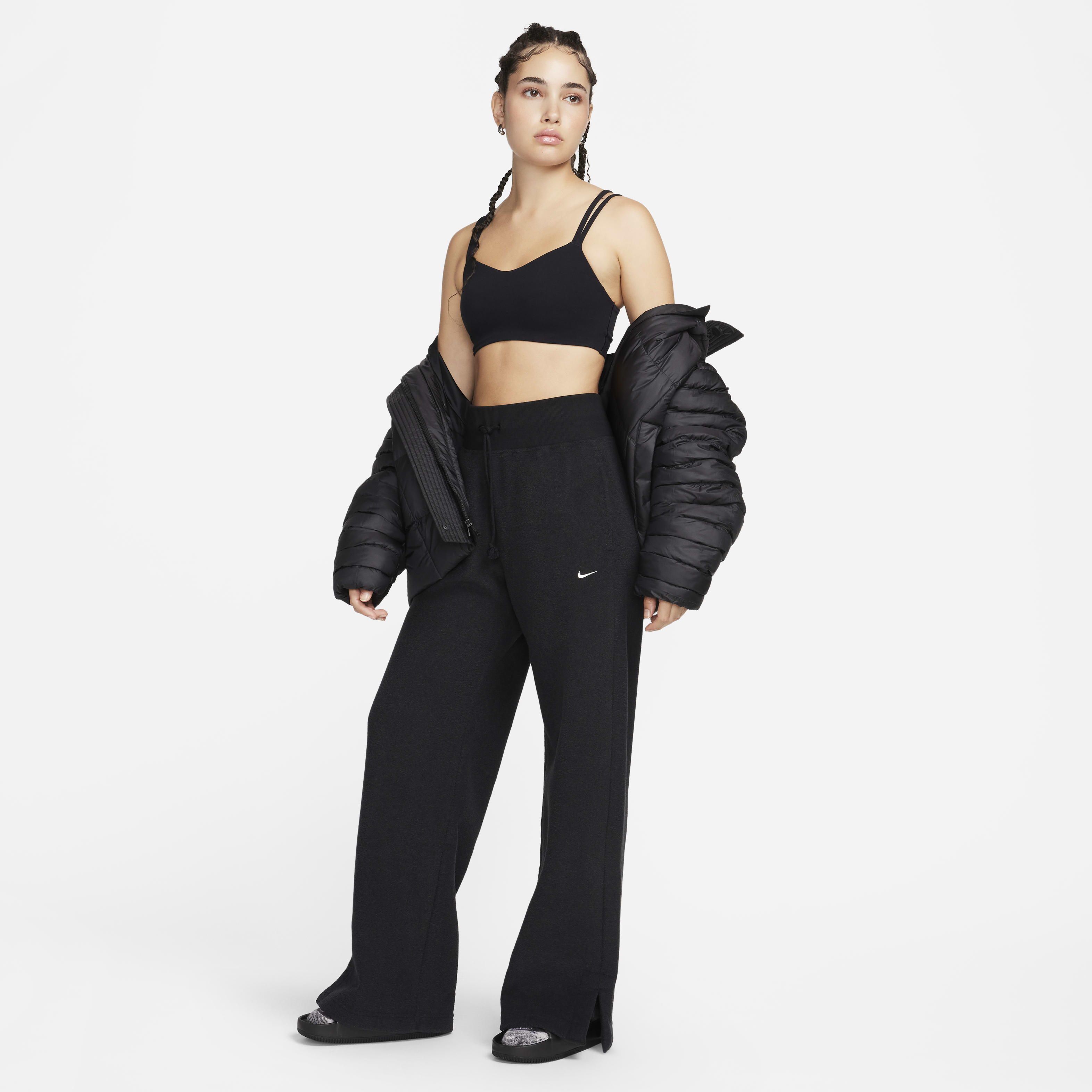 Nike Sportswear Phoenix Plush Women's High-Waisted Wide-Leg Cozy Fleece Pants