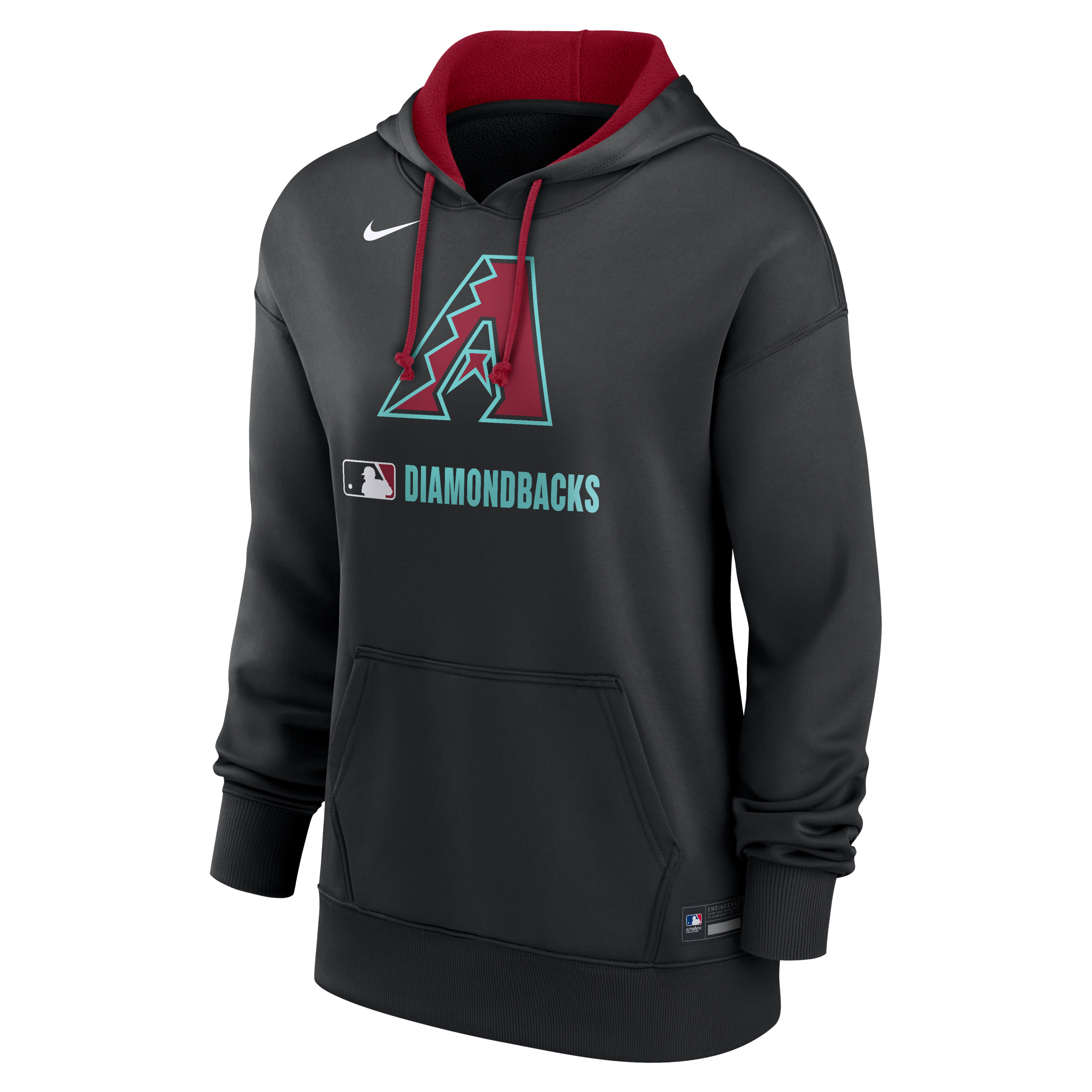 Arizona Diamondbacks Authentic Collection Women's Nike Therma MLB Pullover Hoodie