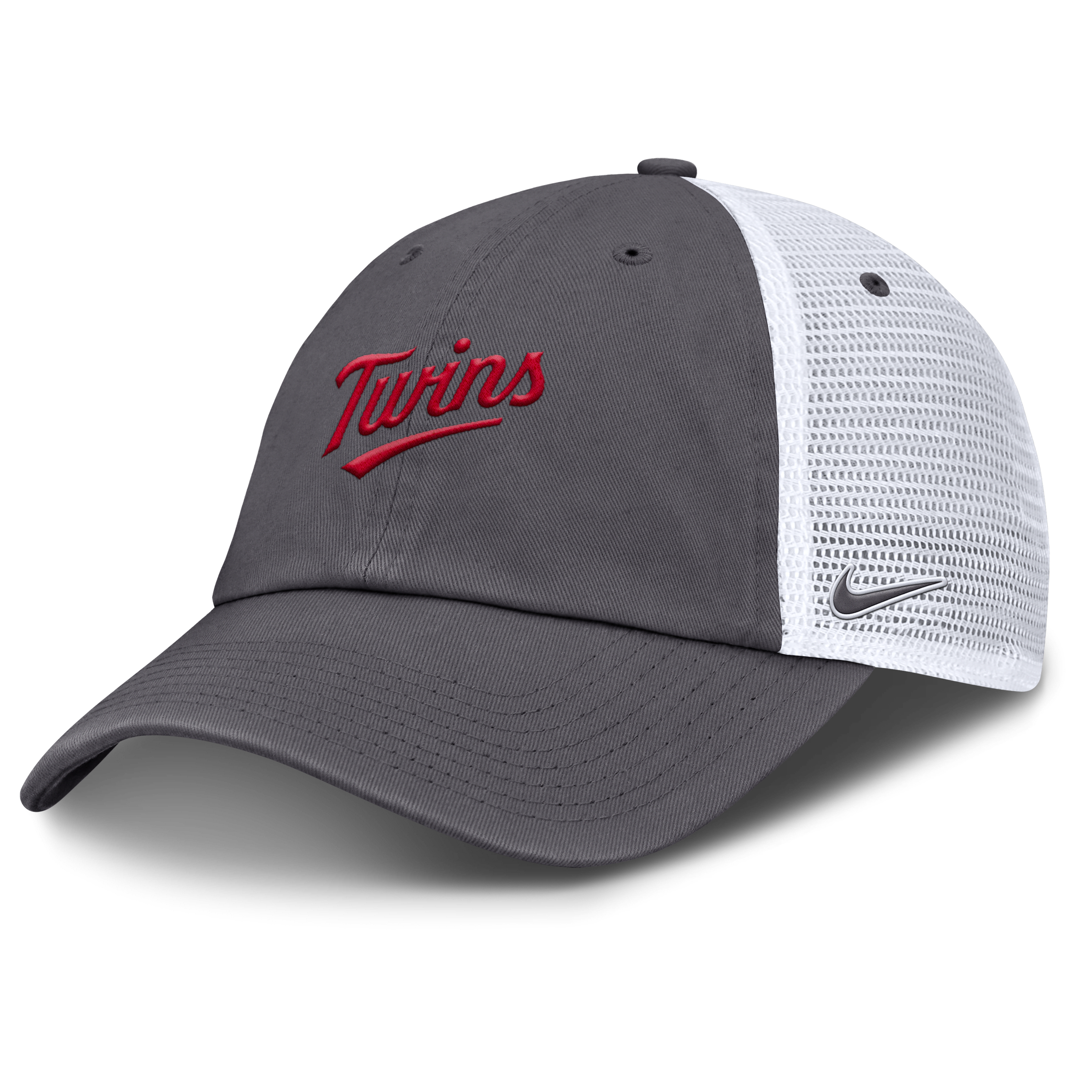 Minnesota Twins Wordmark Club Men's Nike MLB Trucker Adjustable Hat