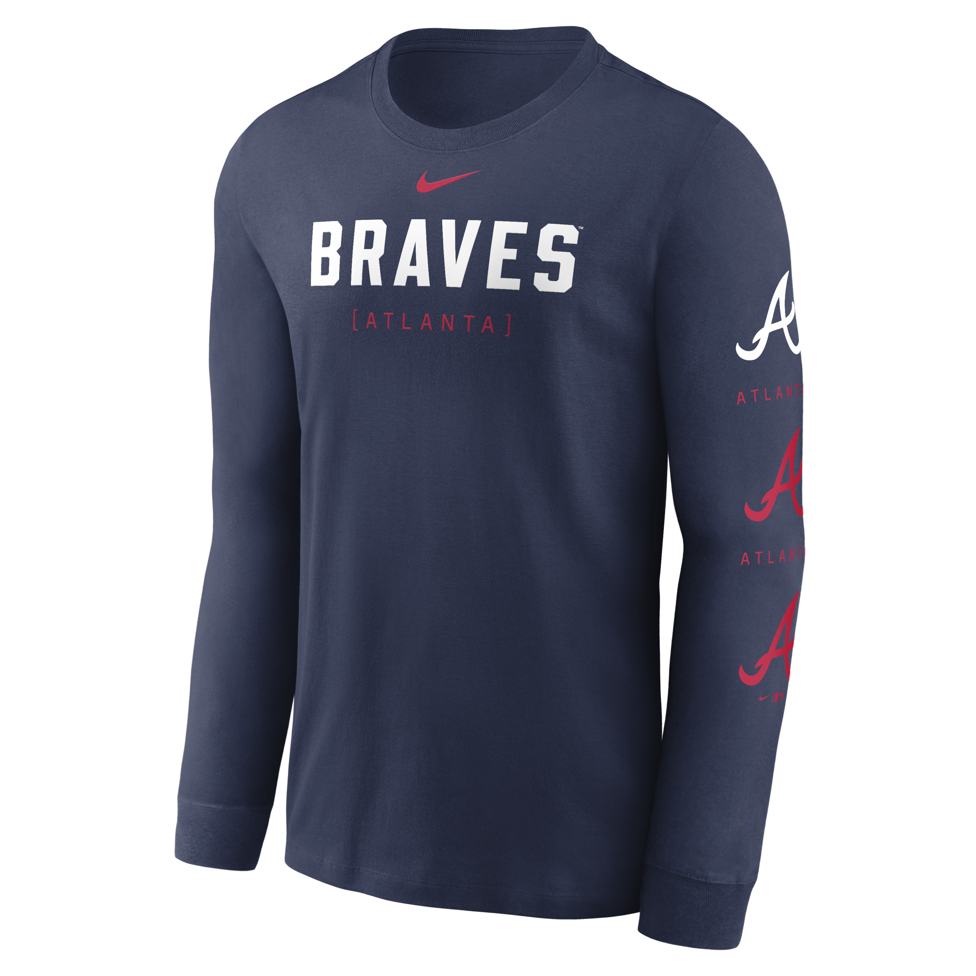 Atlanta Braves Repeater Men's Nike MLB Long-Sleeve T-Shirt