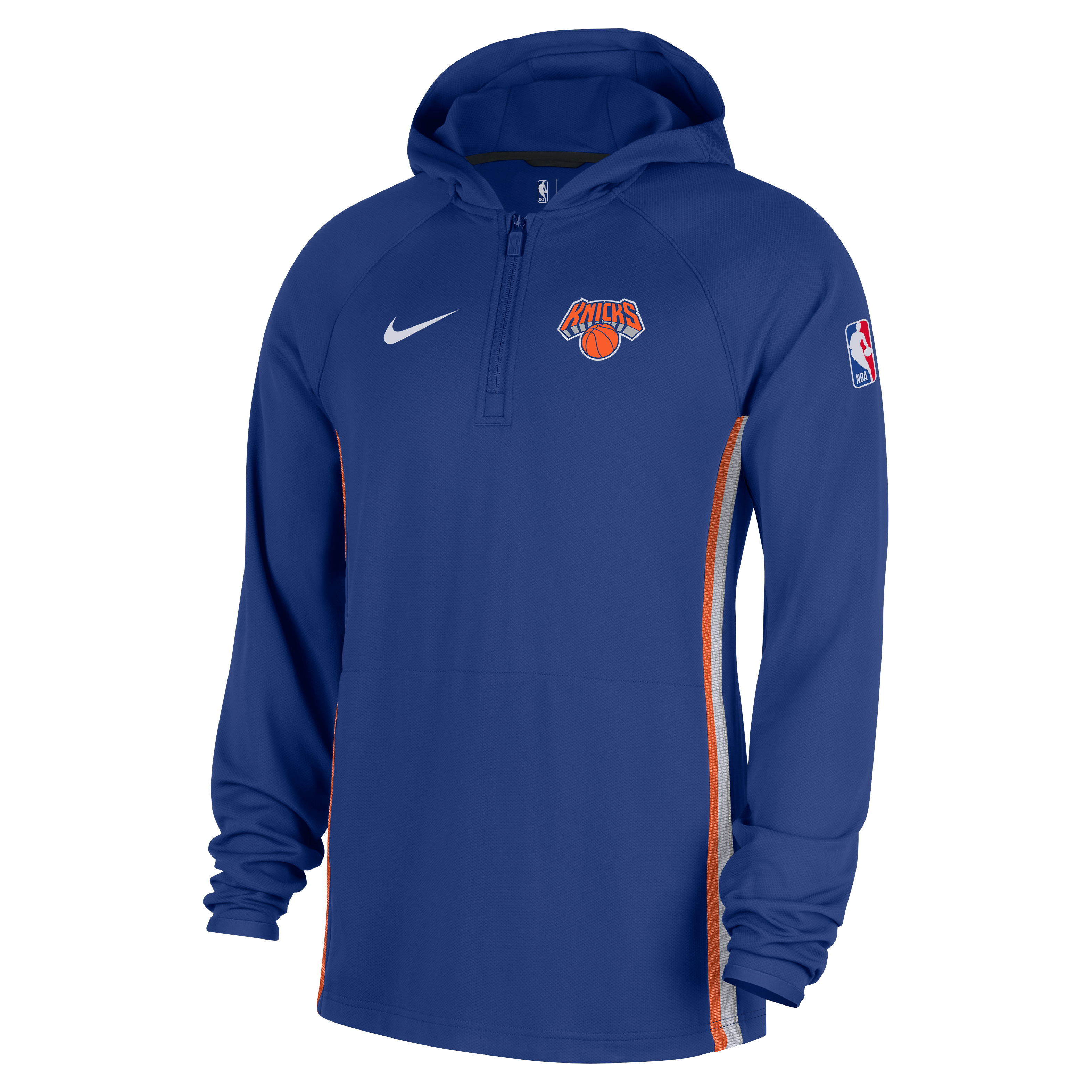 New York Knicks Zoned Men's Nike Dri-FIT NBA 1/4-Zip Hoodie