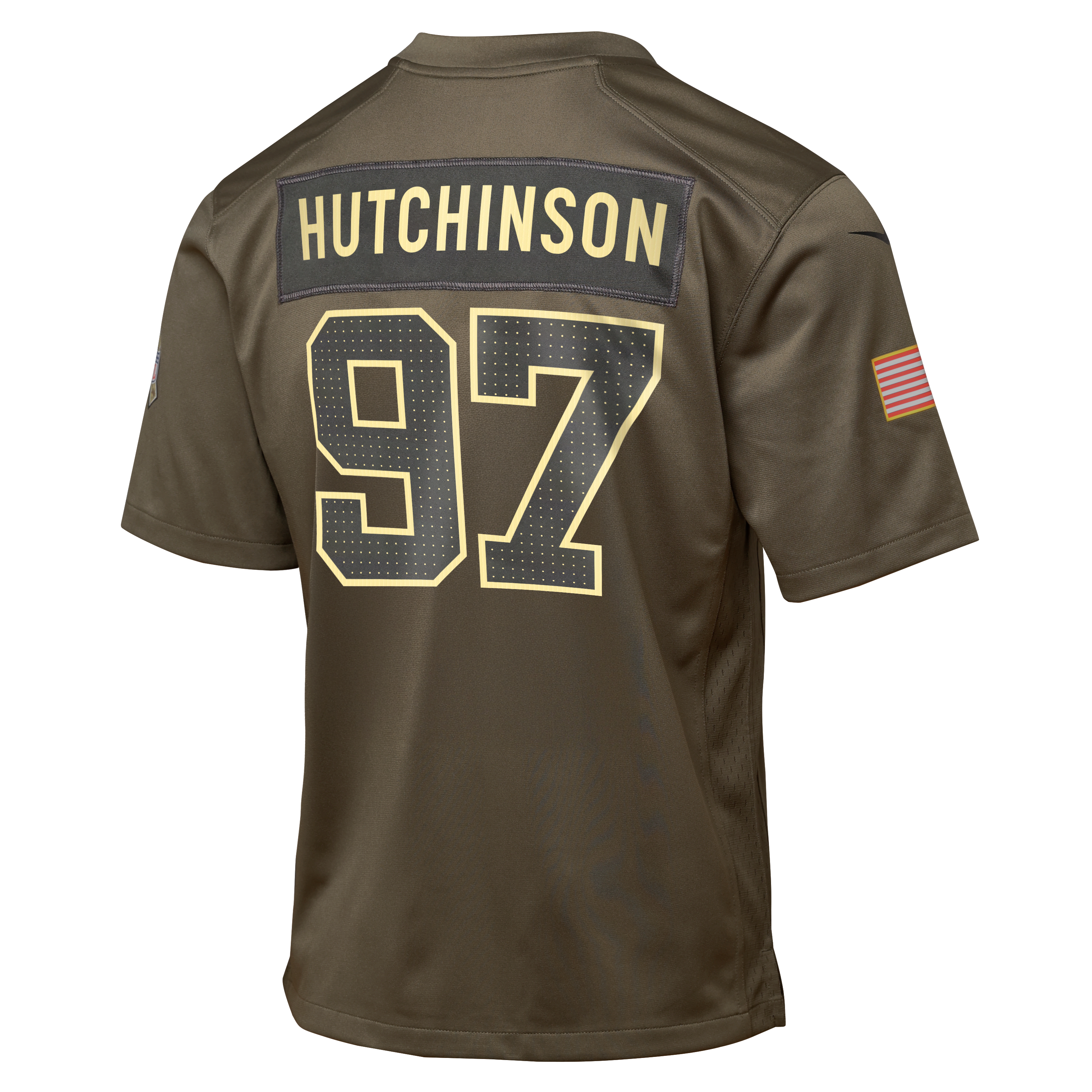 Aidan Hutchinson Detroit Lions Salute to Service Big Kids’ Nike NFL Game Jersey