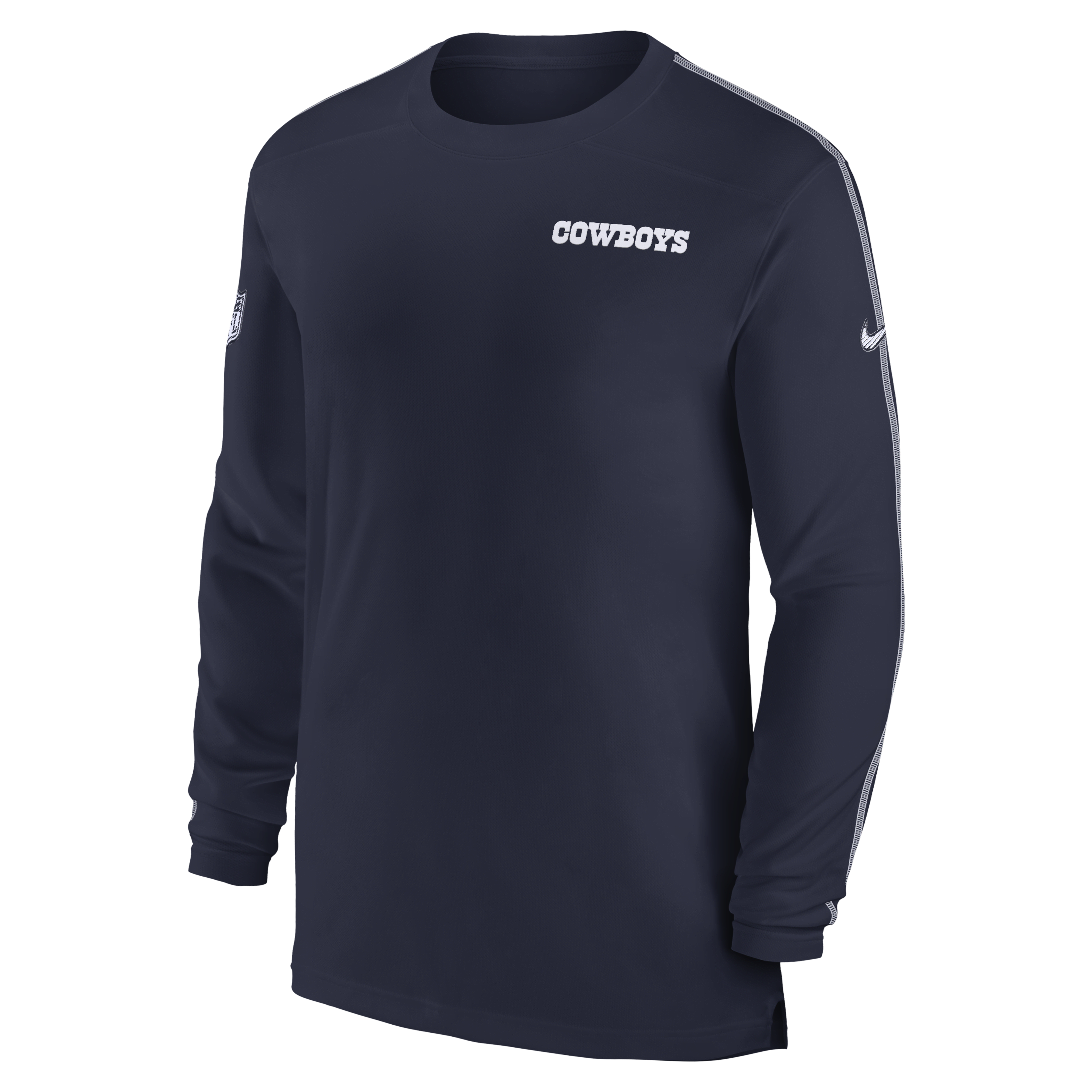 Dallas Cowboys Sideline Coach Men's Nike Dri-FIT NFL Long-Sleeve Top