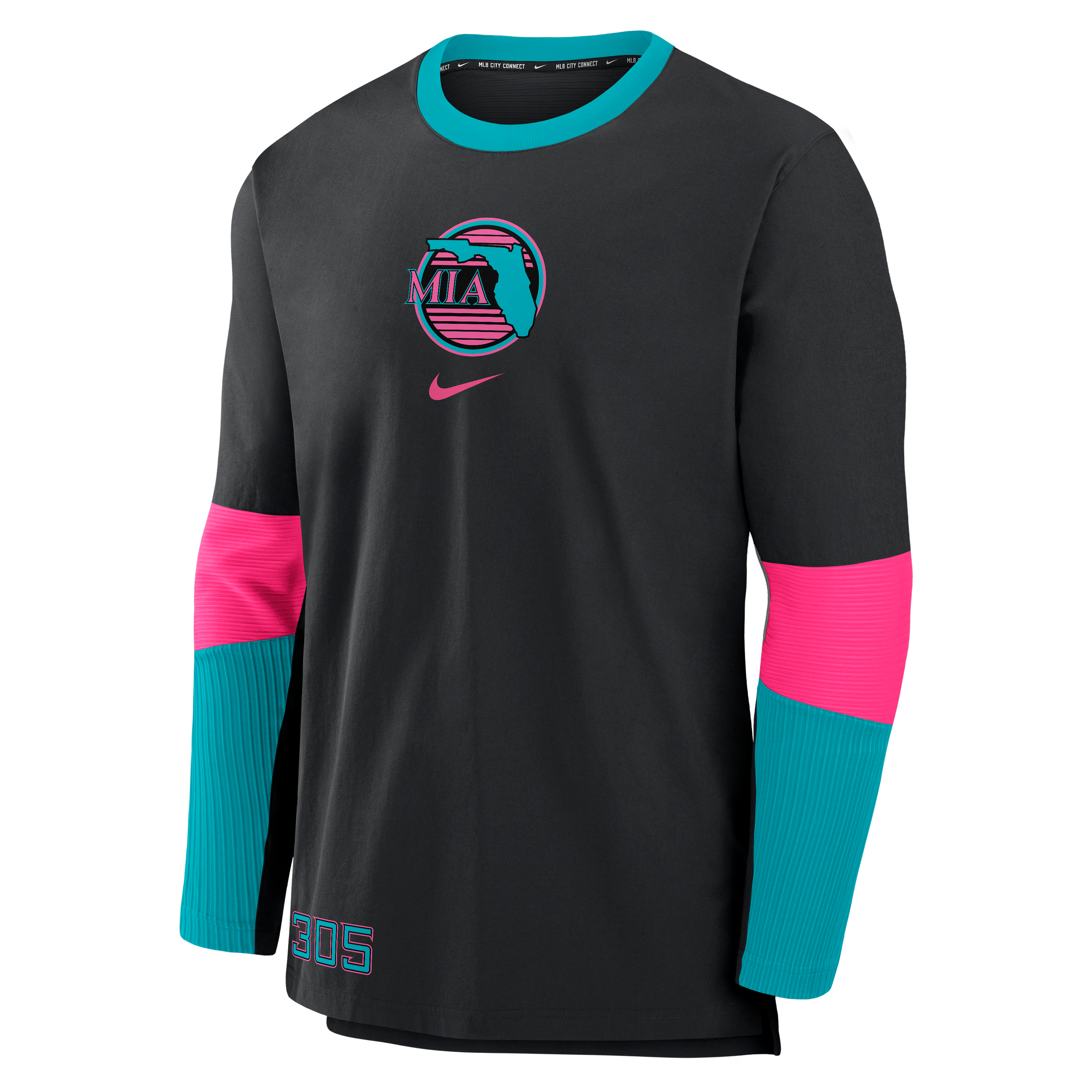 Miami Marlins Authentic Collection City Connect Player Men's Nike Dri-FIT MLB Pullover Jacket