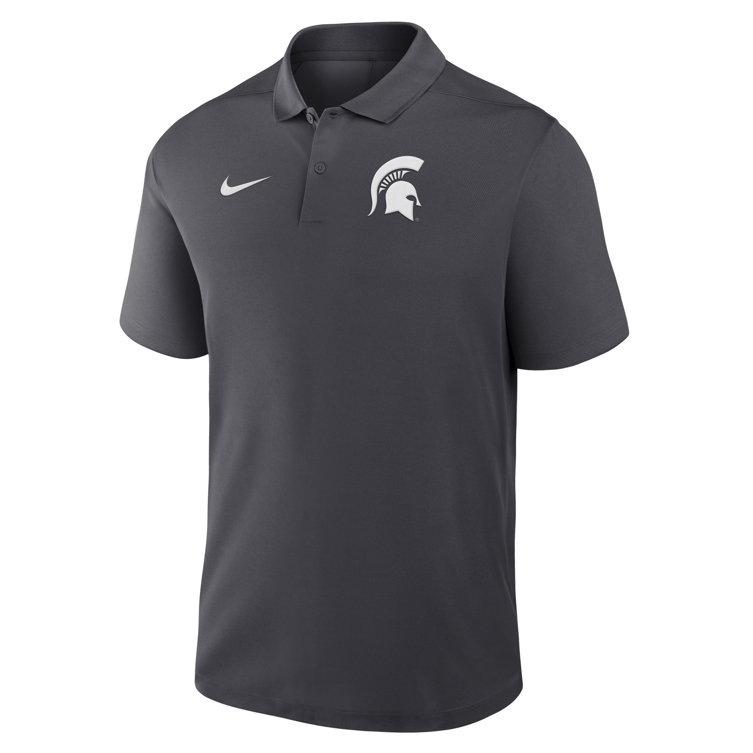 Michigan State Primetime Victory Primary Logo Men's Nike Dri-FIT College Polo