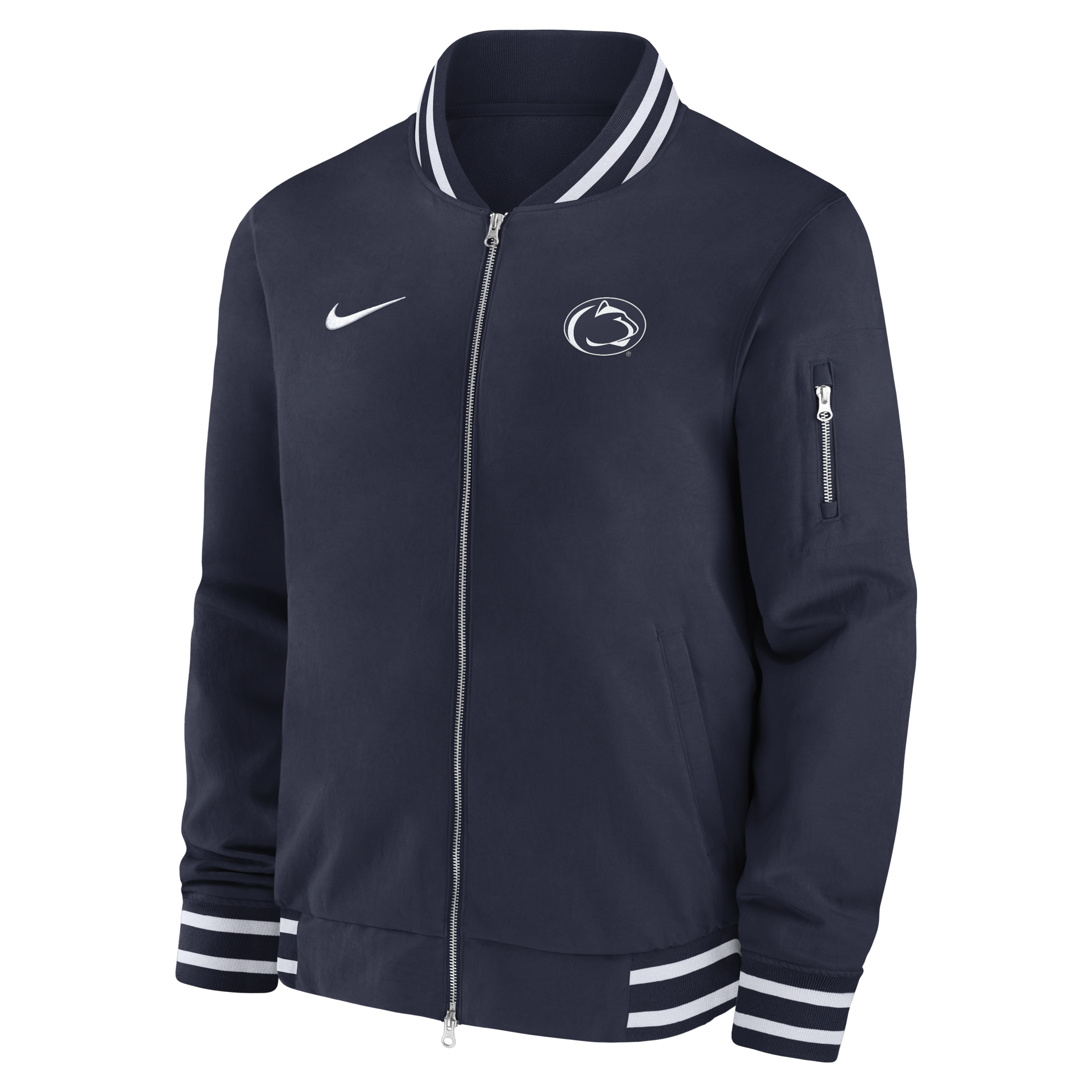 Penn State Nittany Lions Sideline Men's Nike College Full-Zip Bomber Jacket