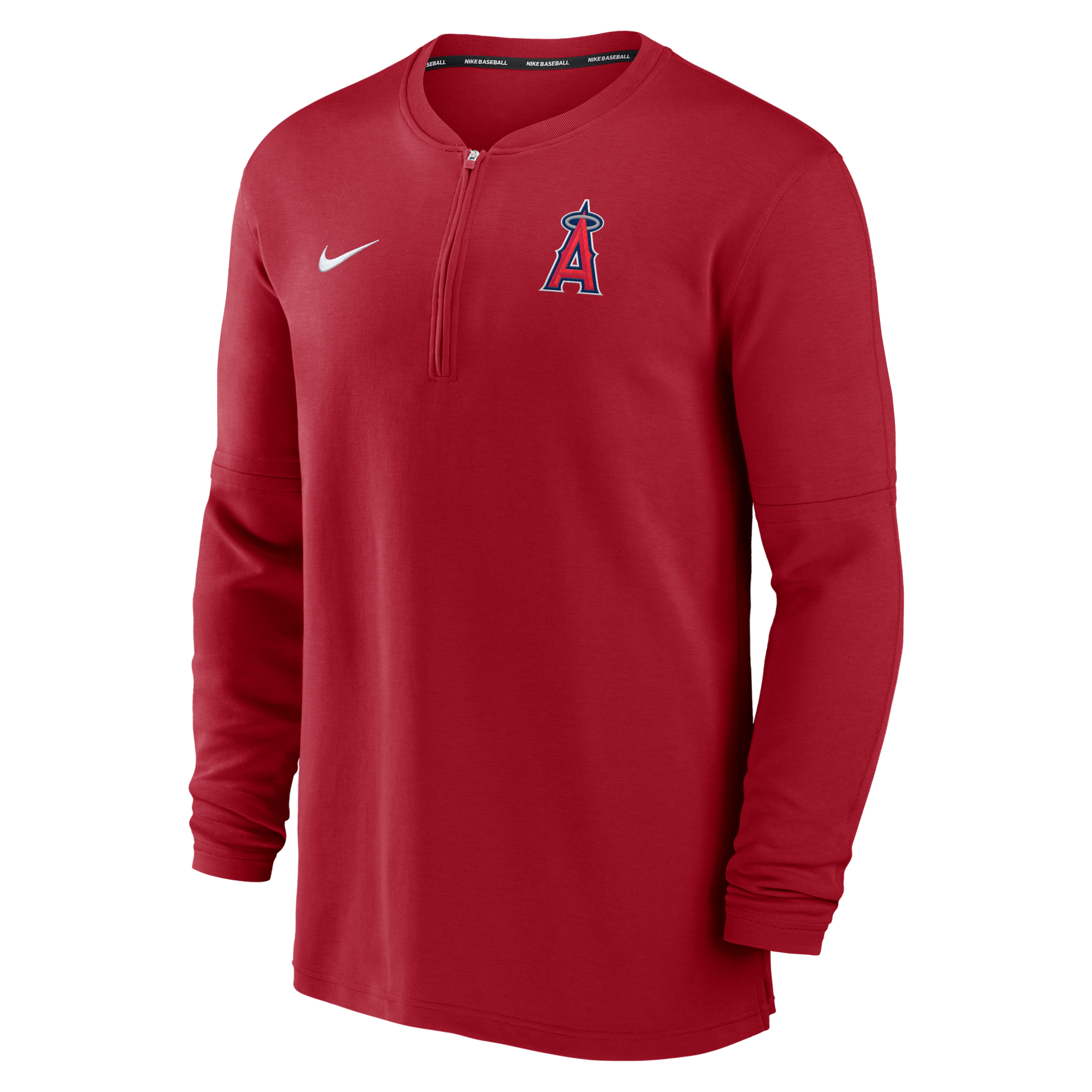 Los Angeles Angels Authentic Collection Game Time Men's Nike Dri-FIT MLB 1/2-Zip Long-Sleeve Top