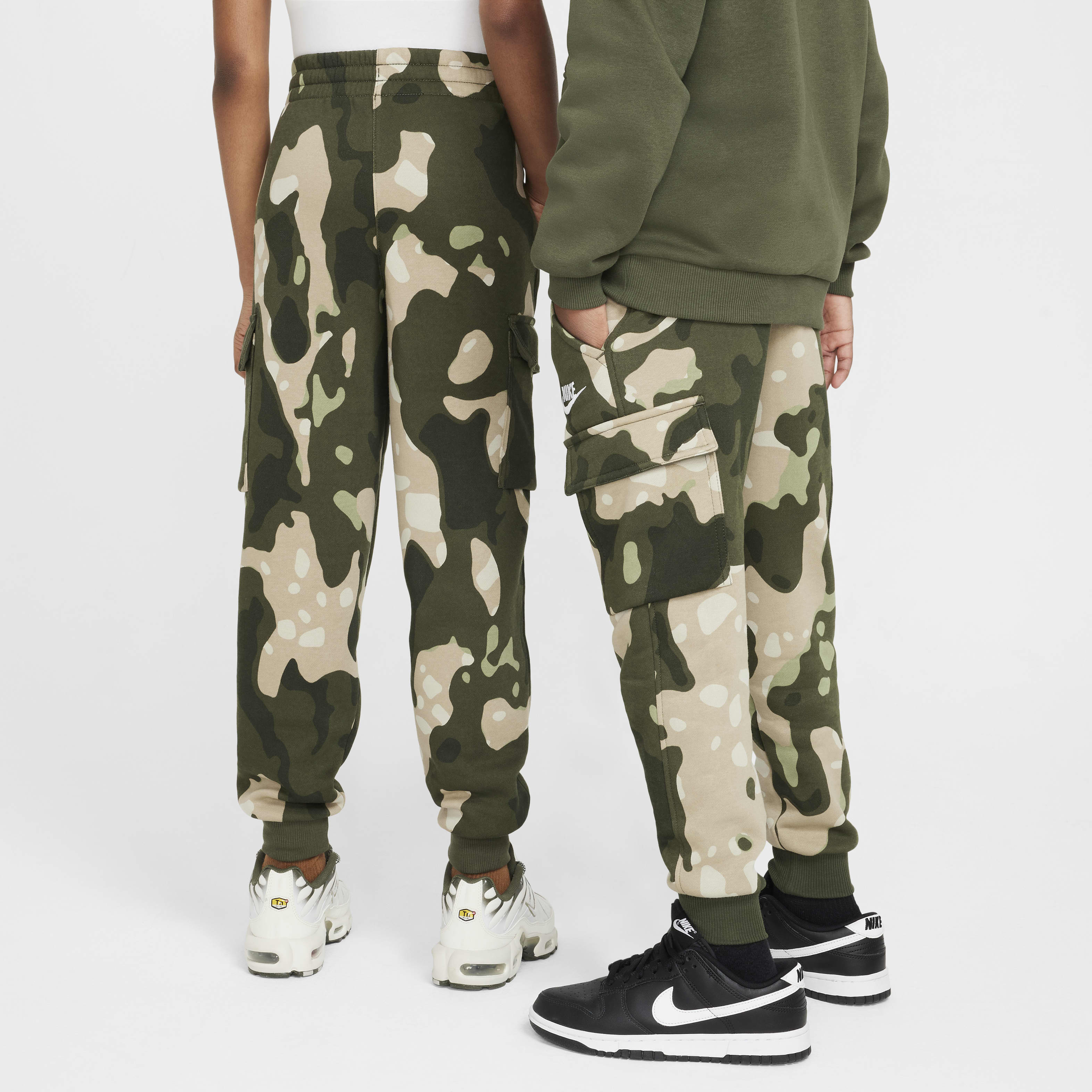 Nike Sportswear Club Fleece Big Kids' Camo Cargo Pants