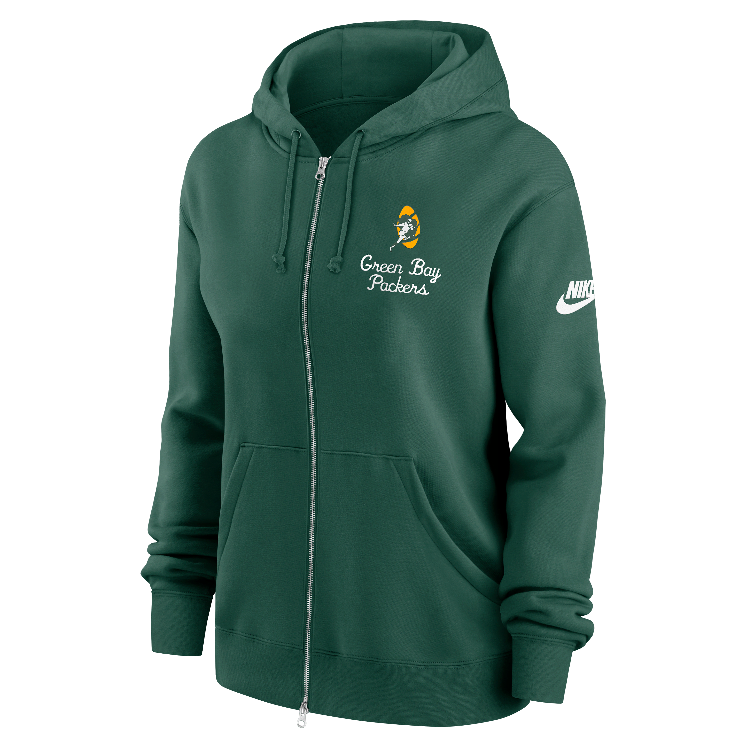 Green Bay Packers Phoenix Rewind Women's Nike NFL Full-Zip Hoodie