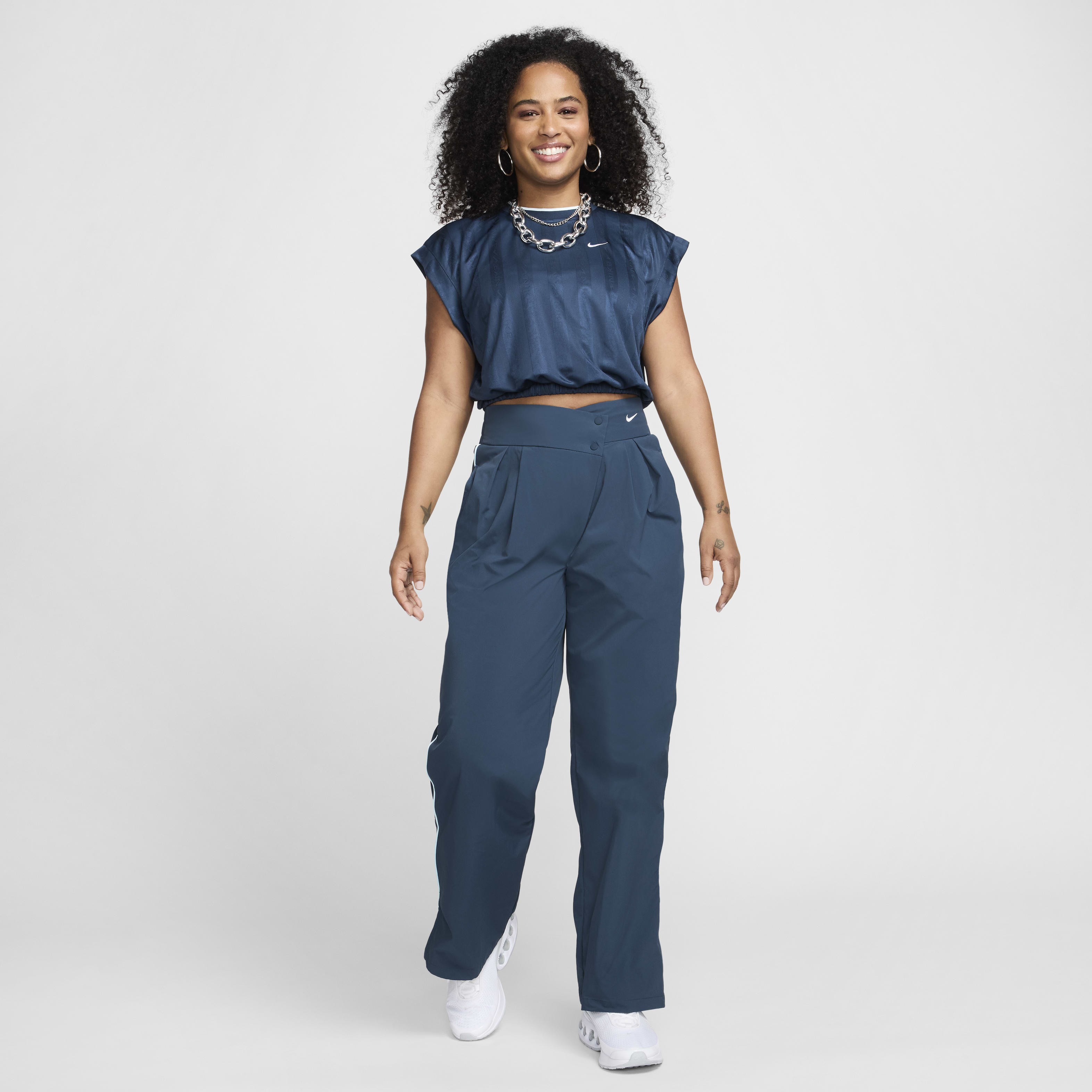 Nike Sportswear Collection Women's Mid-Rise Repel Asymmetrical-Waist Trousers