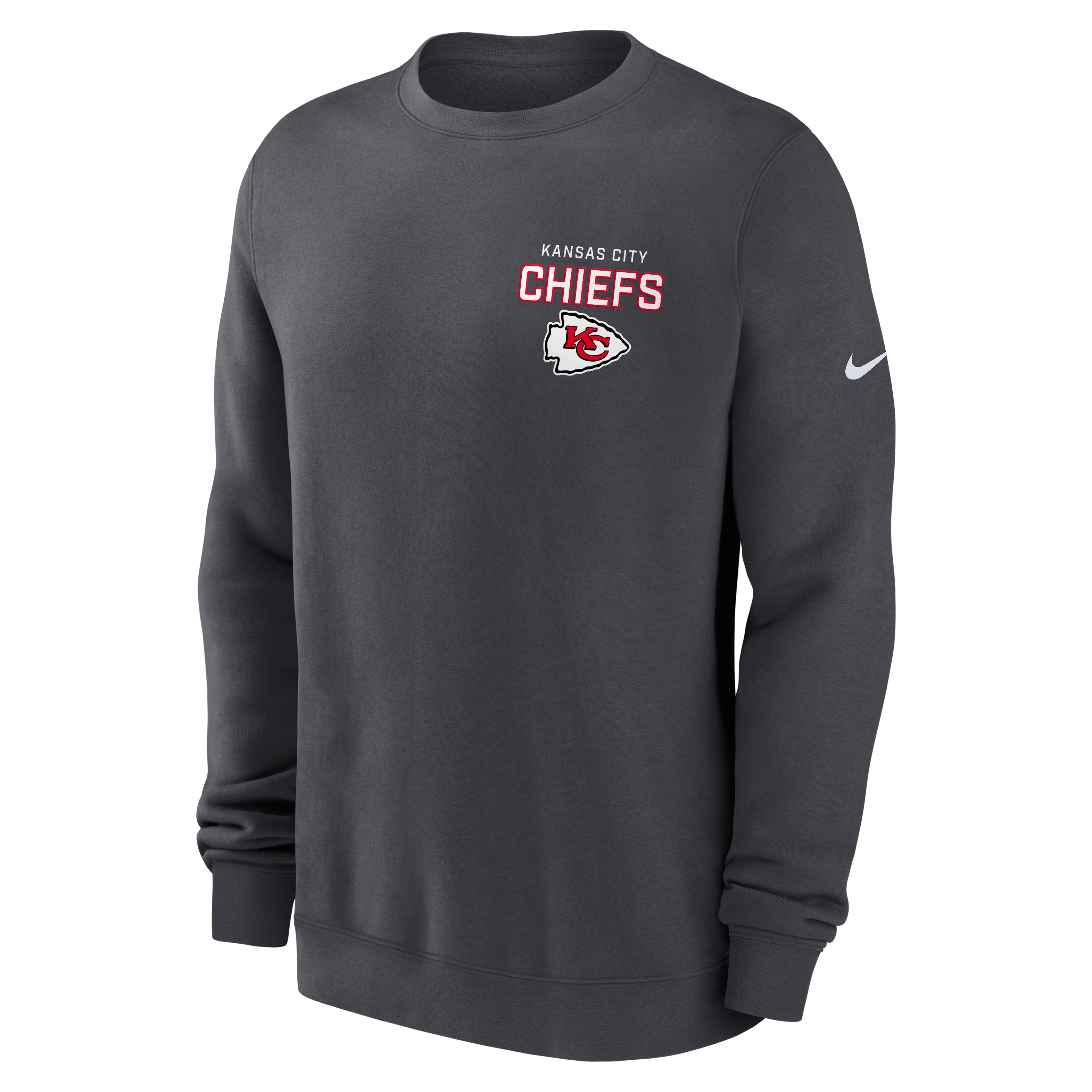 Kansas City Chiefs Draw Block Club Men's Nike NFL Pullover Crew