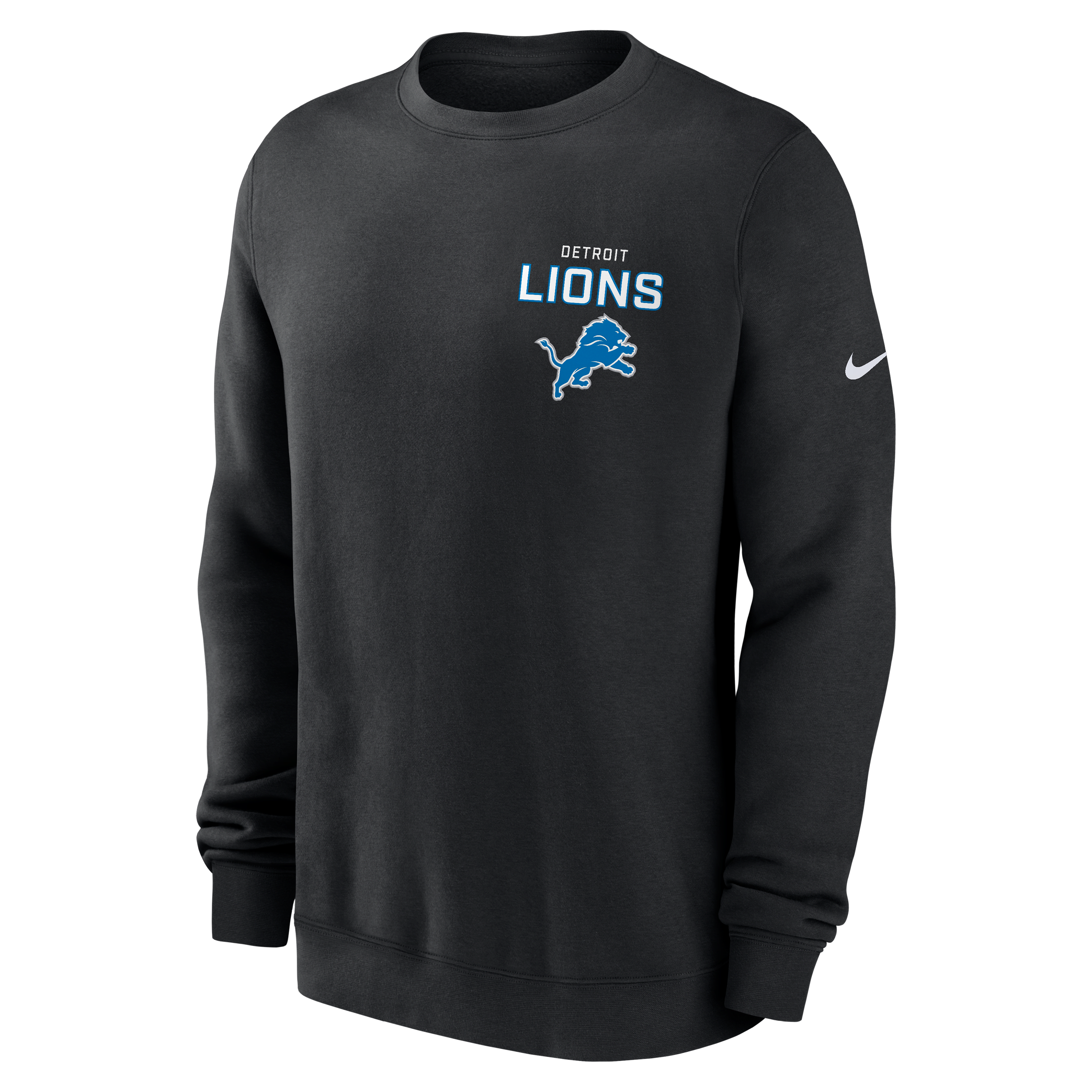Detroit Lions Draw Block Club Men's Nike NFL Pullover Crew