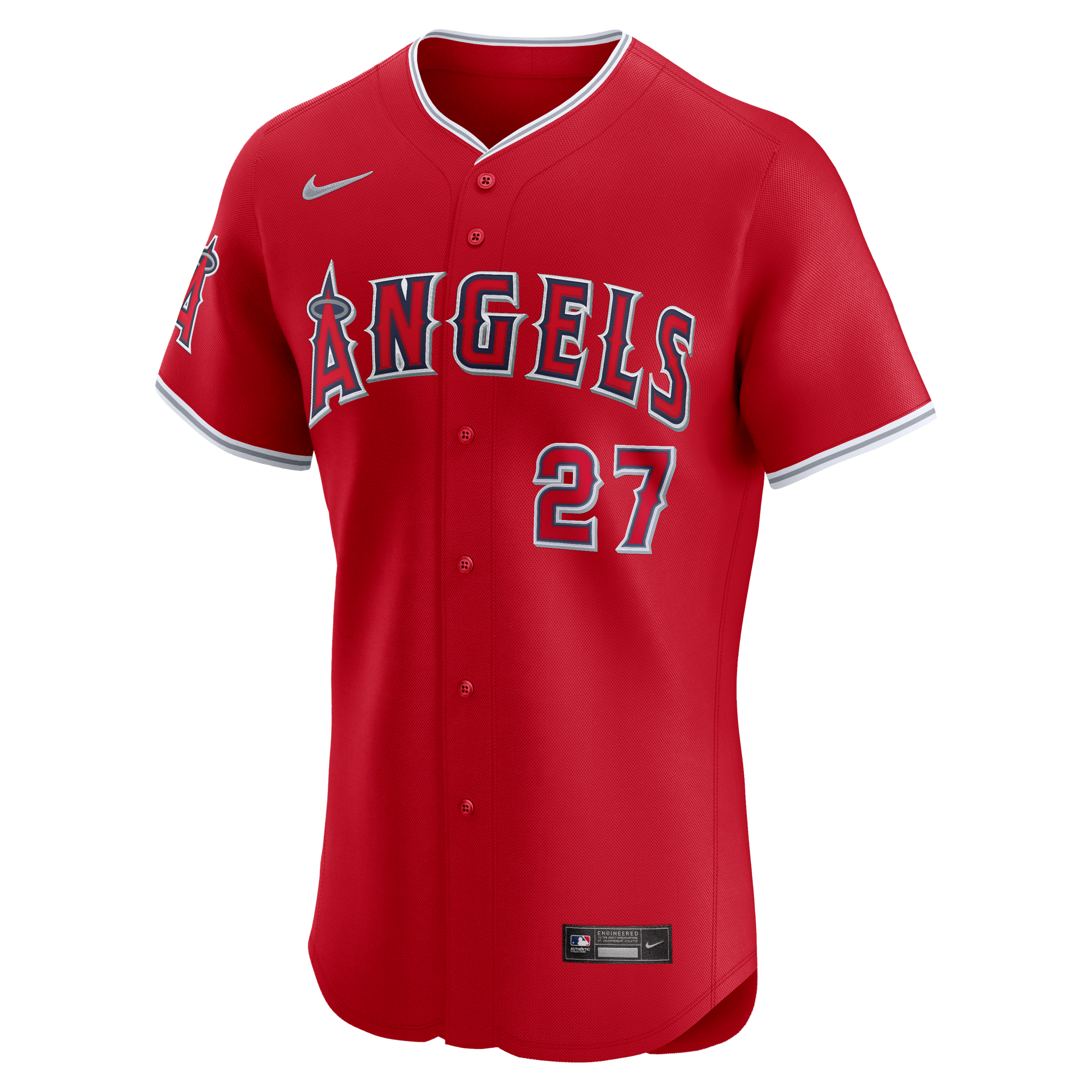 Mike Trout Los Angeles Angels Men's Nike Dri-FIT ADV MLB Elite Jersey