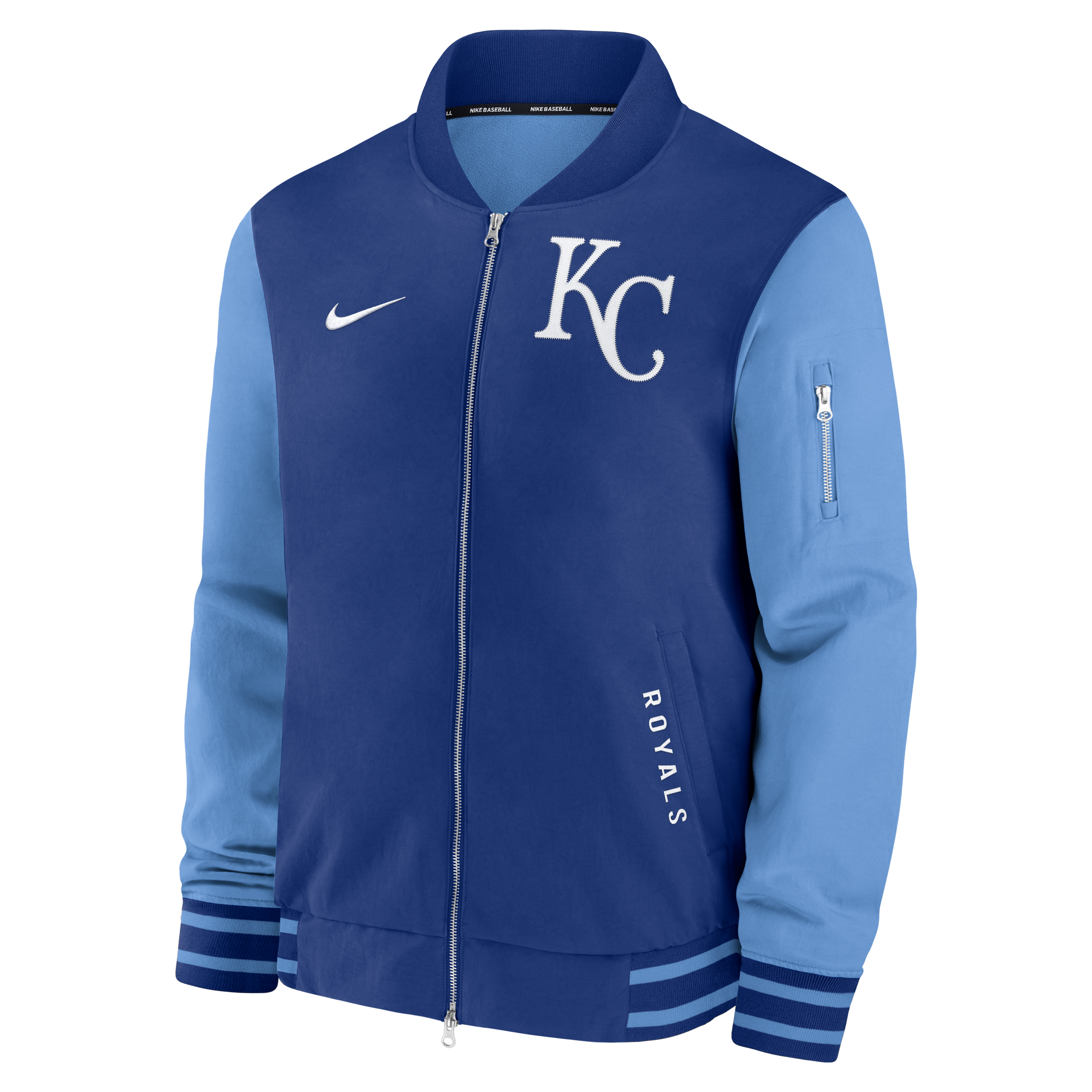 Kansas City Royals Authentic Collection Dugout Men's Nike MLB Full-Zip Bomber Jacket