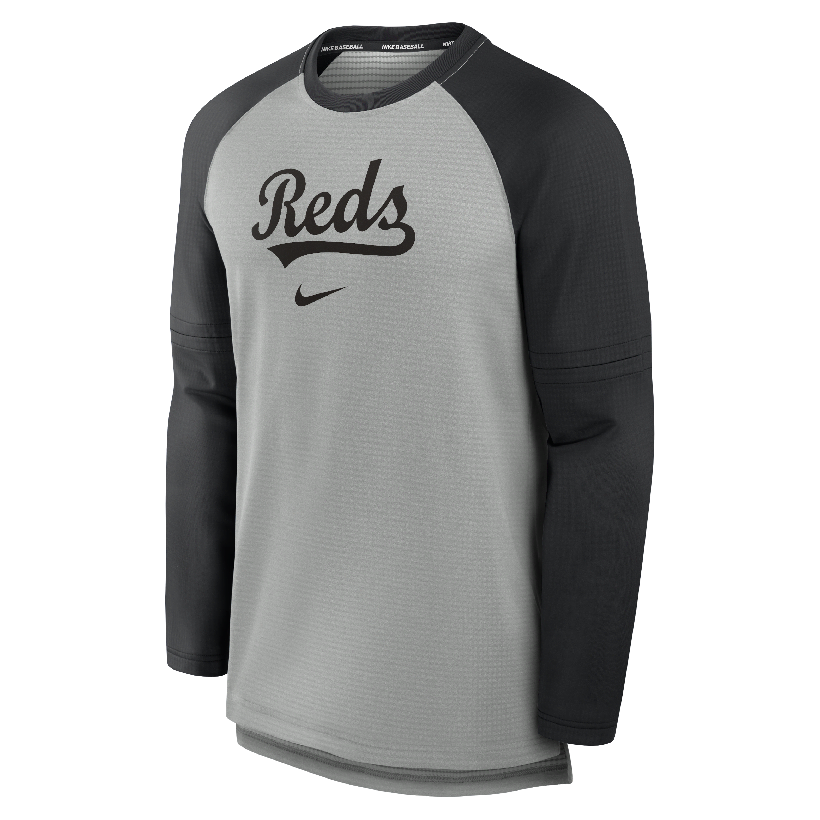 Cincinnati Reds Authentic Collection Game Time Men's Nike Breathe MLB Long-Sleeve T-Shirt