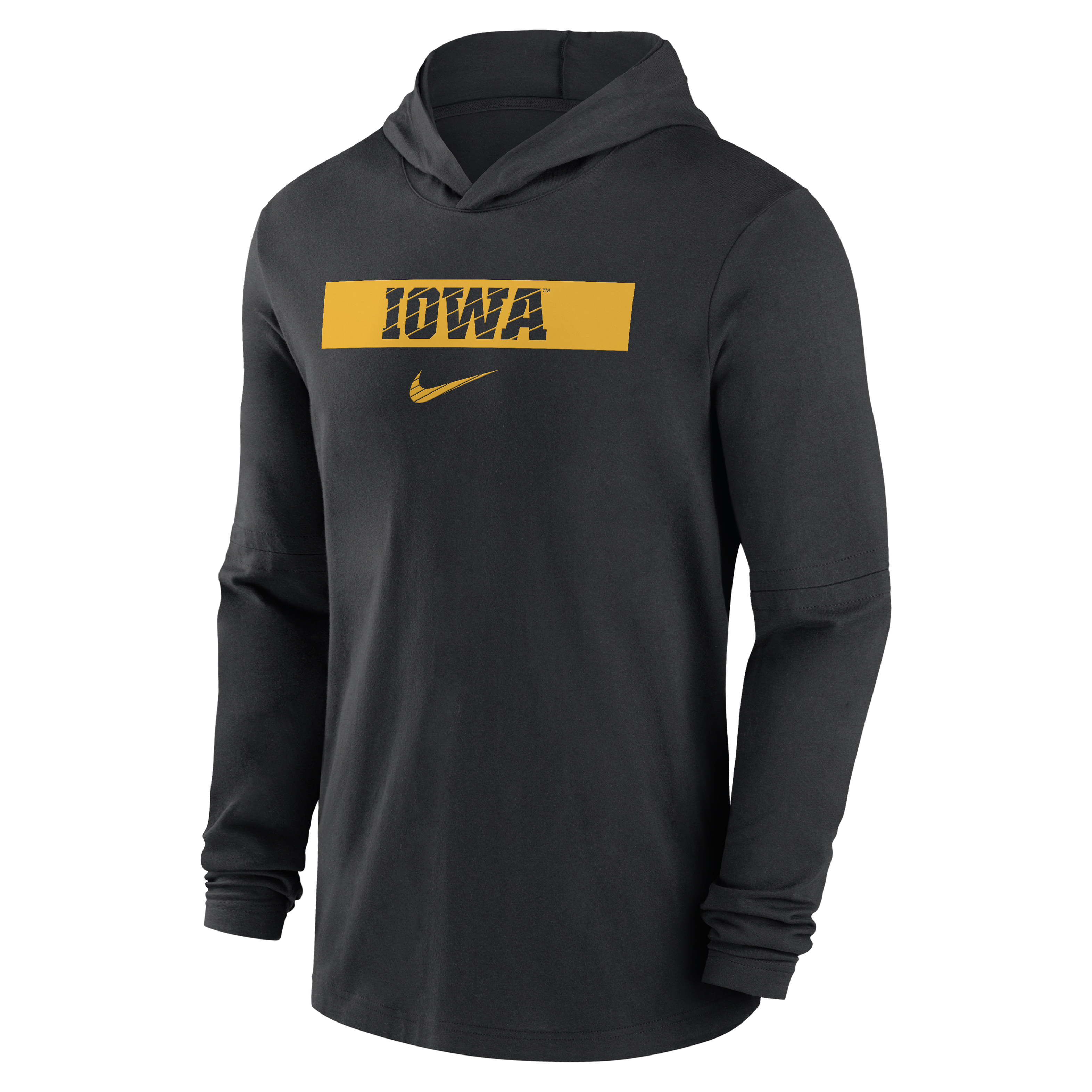 Iowa Hawkeyes Sideline Men's Nike Dri-FIT College Long-Sleeve Hooded Top