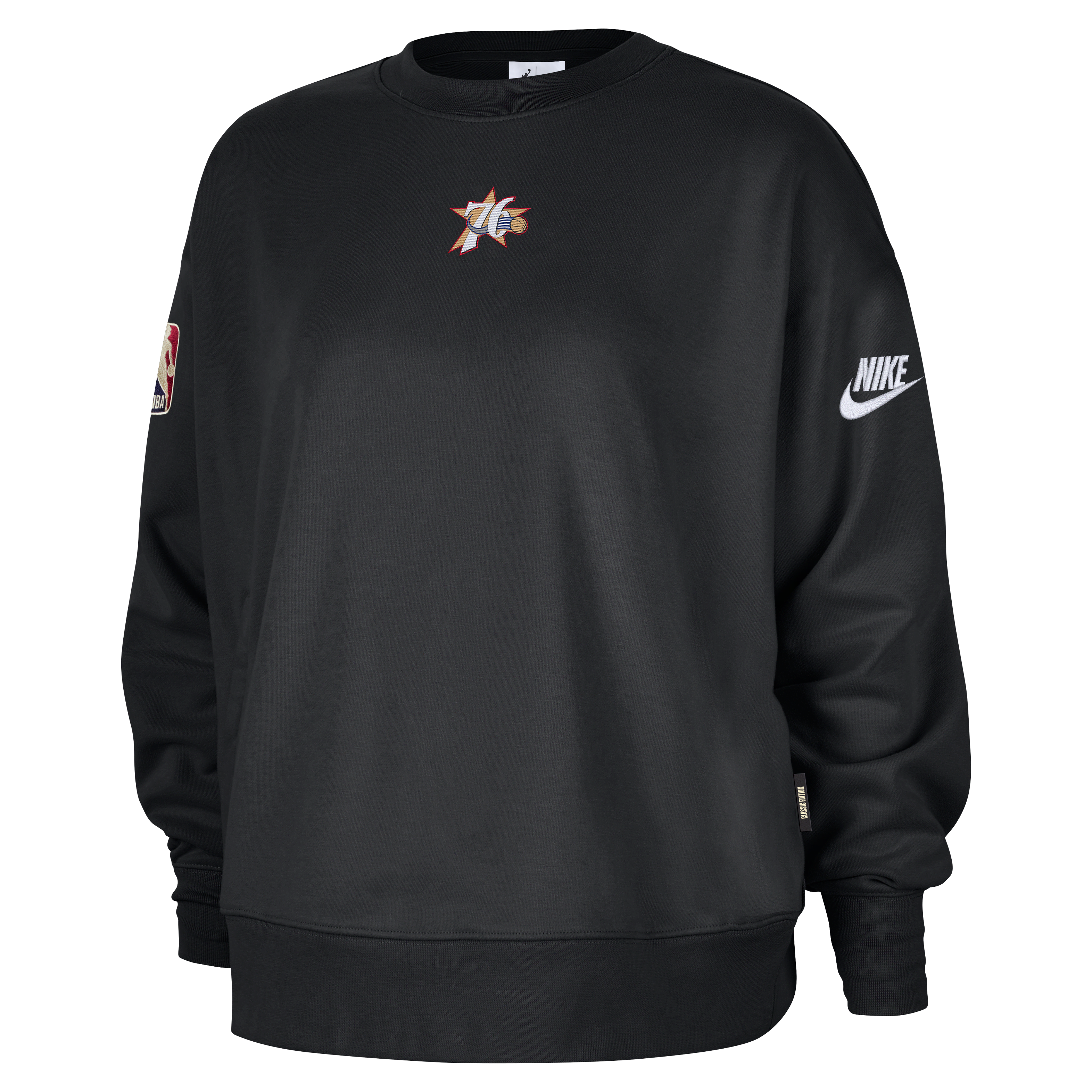 Philadelphia 76ers Hardwood Classics Women's Nike NBA Phoenix Fleece Premium Crewneck Sweatshirt