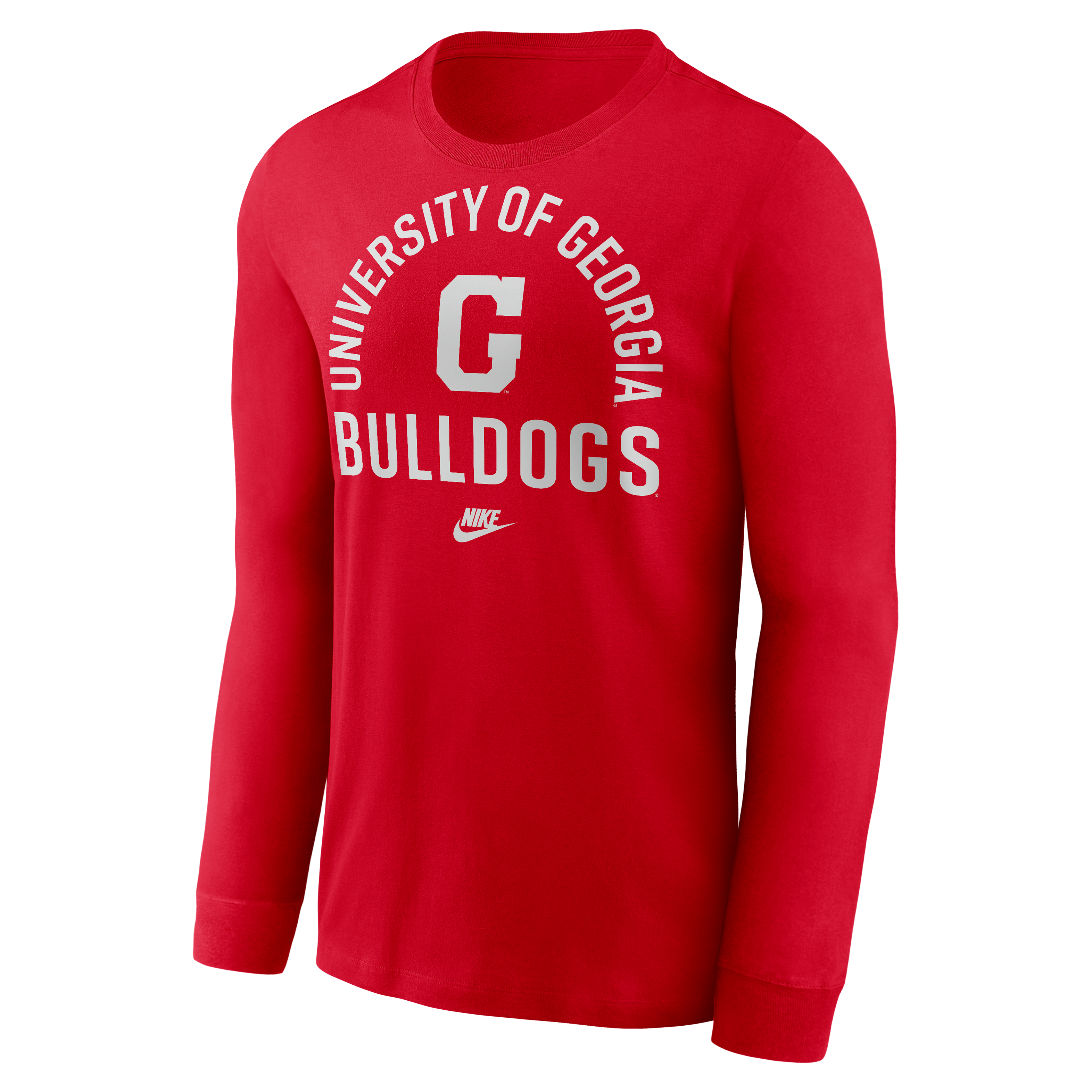 Georgia Legacy Arched Logo Men's Nike College Long-Sleeve T-Shirt