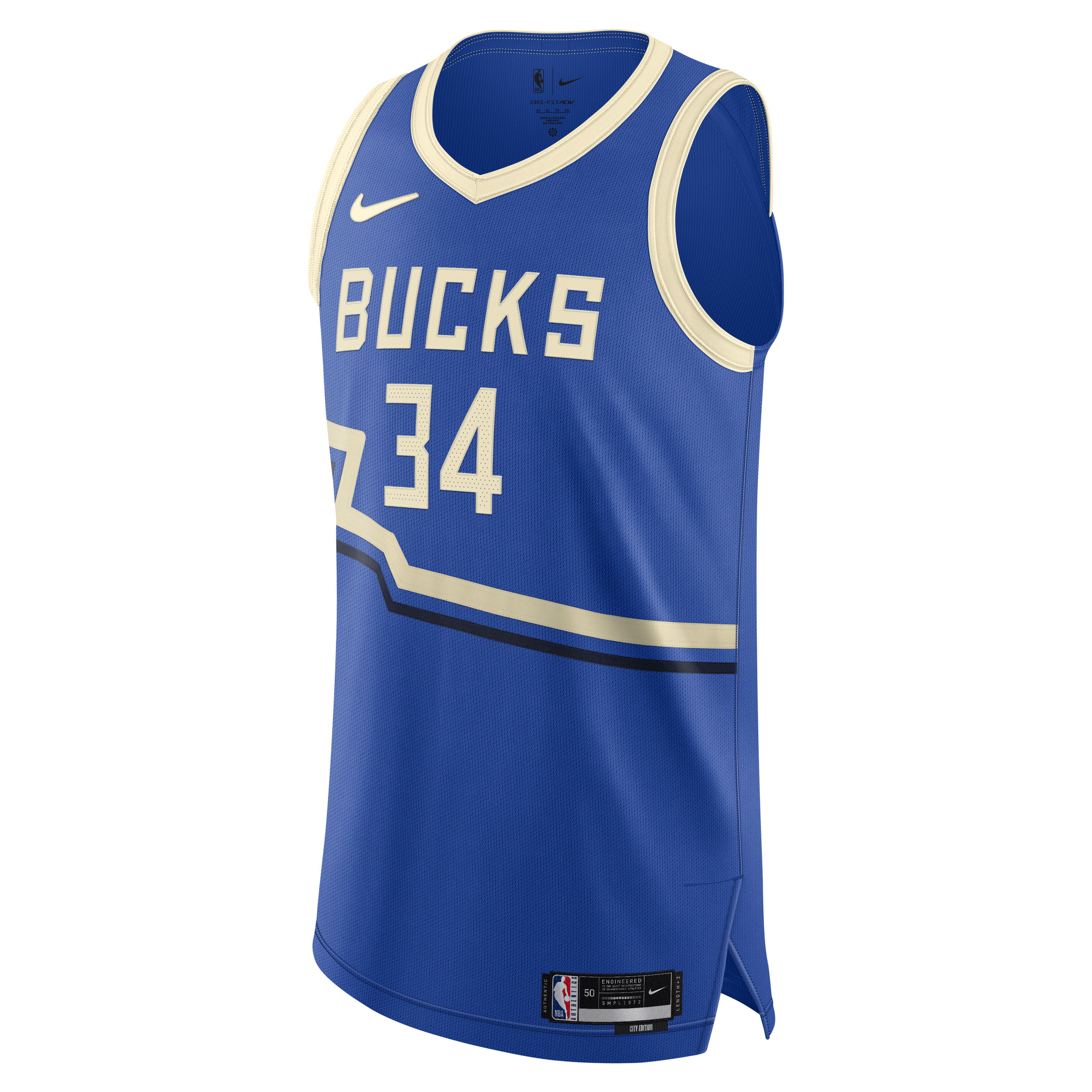 Giannis Antetokounmpo Milwaukee Bucks 2024/25 City Edition Men's Nike Dri-FIT ADV NBA Authentic Jersey