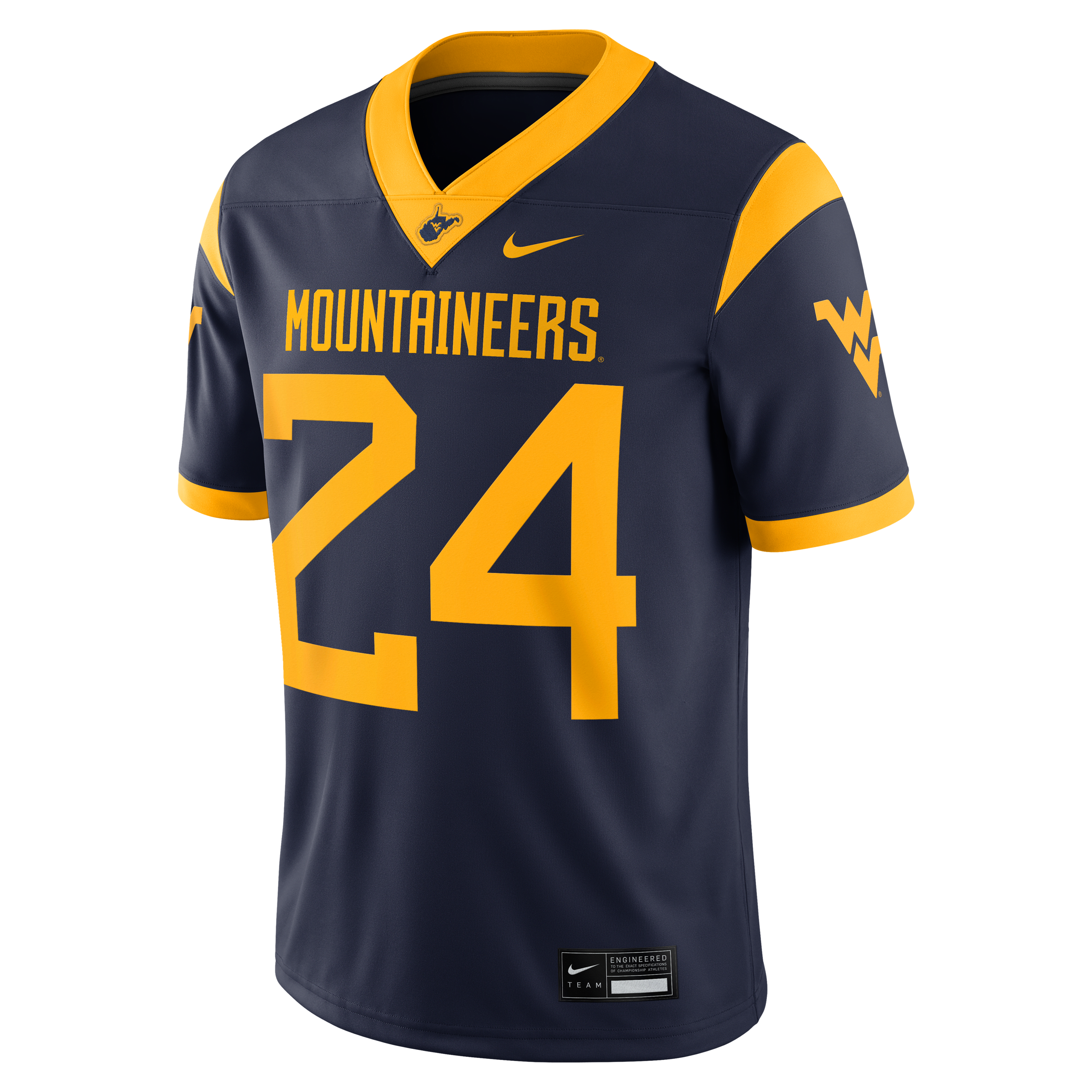 West Virginia Mountaineers Men's Nike Dri-FIT College Game Jersey