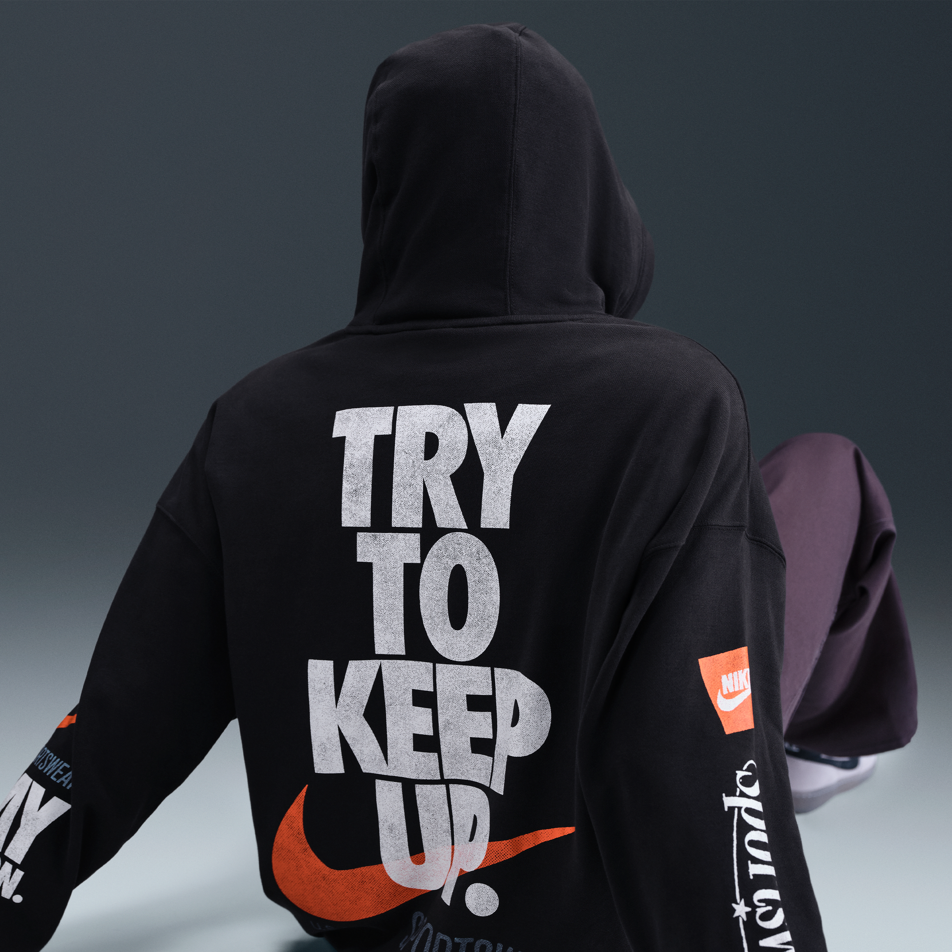 Nike Club Men's Oversized French Terry Pullover Hoodie