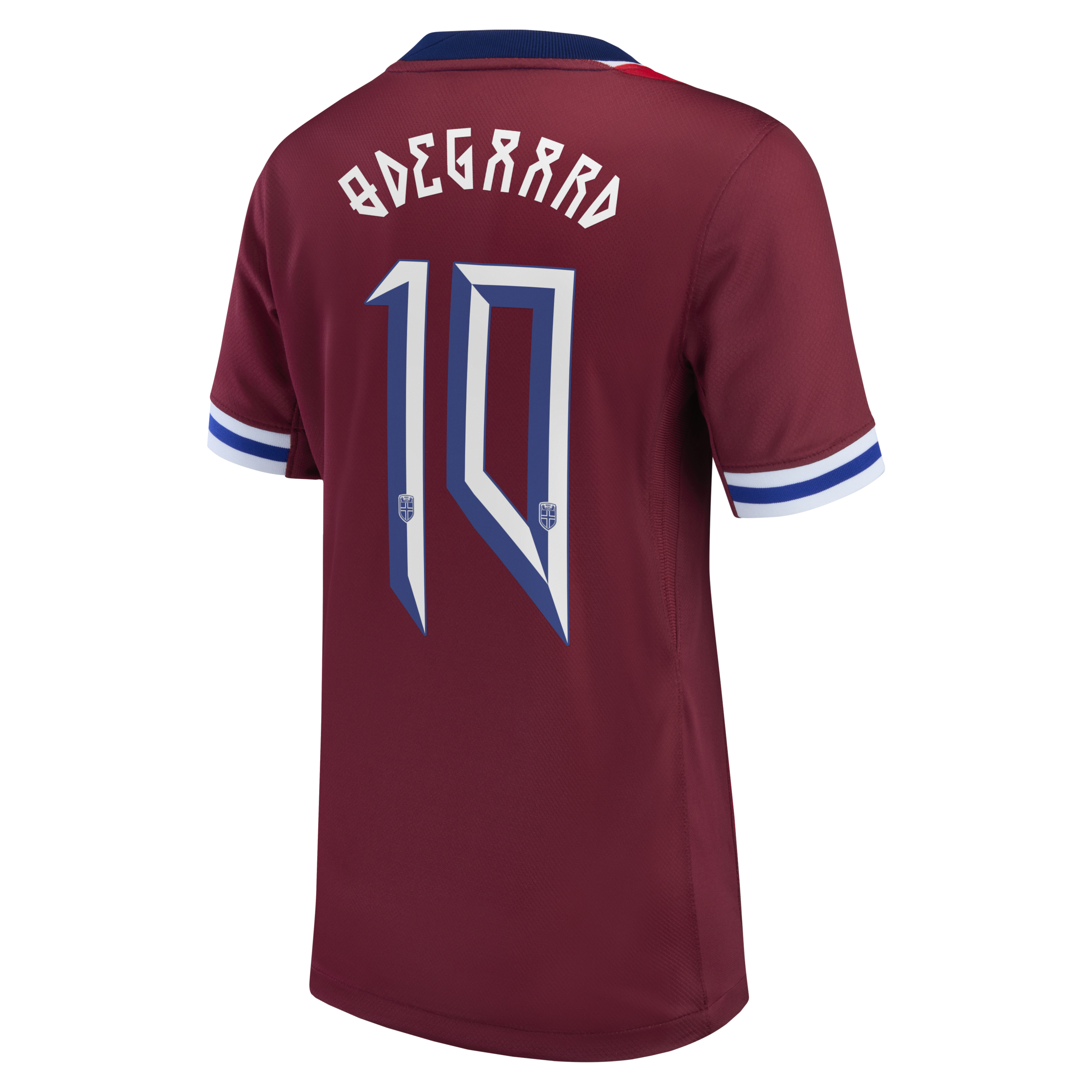 Martin Ødegaard Norway National Team 2024 Stadium Home Big Kids' Nike Dri-FIT Soccer Jersey