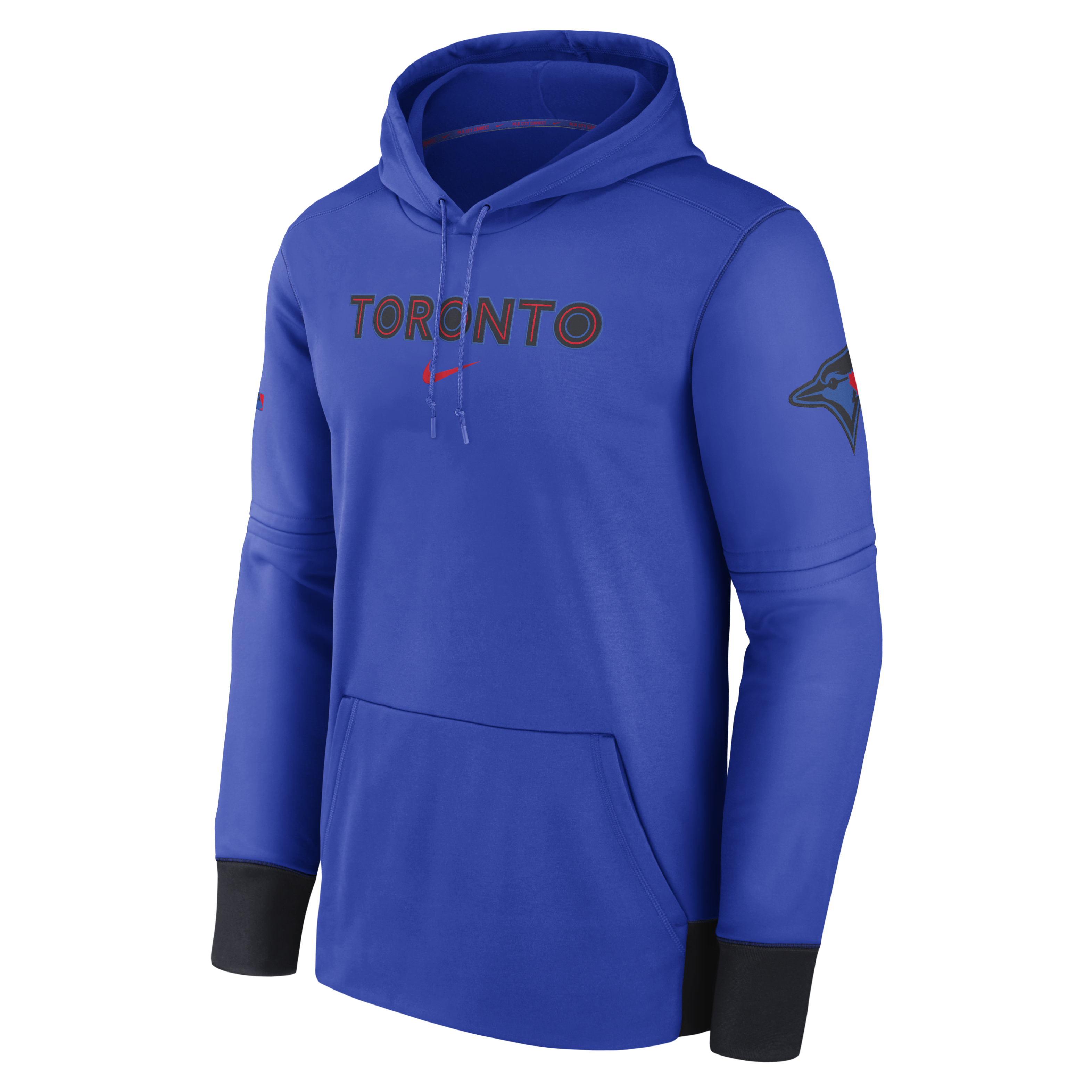 Toronto Blue Jays City Connect Practice Men's Nike Therma MLB Pullover Hoodie