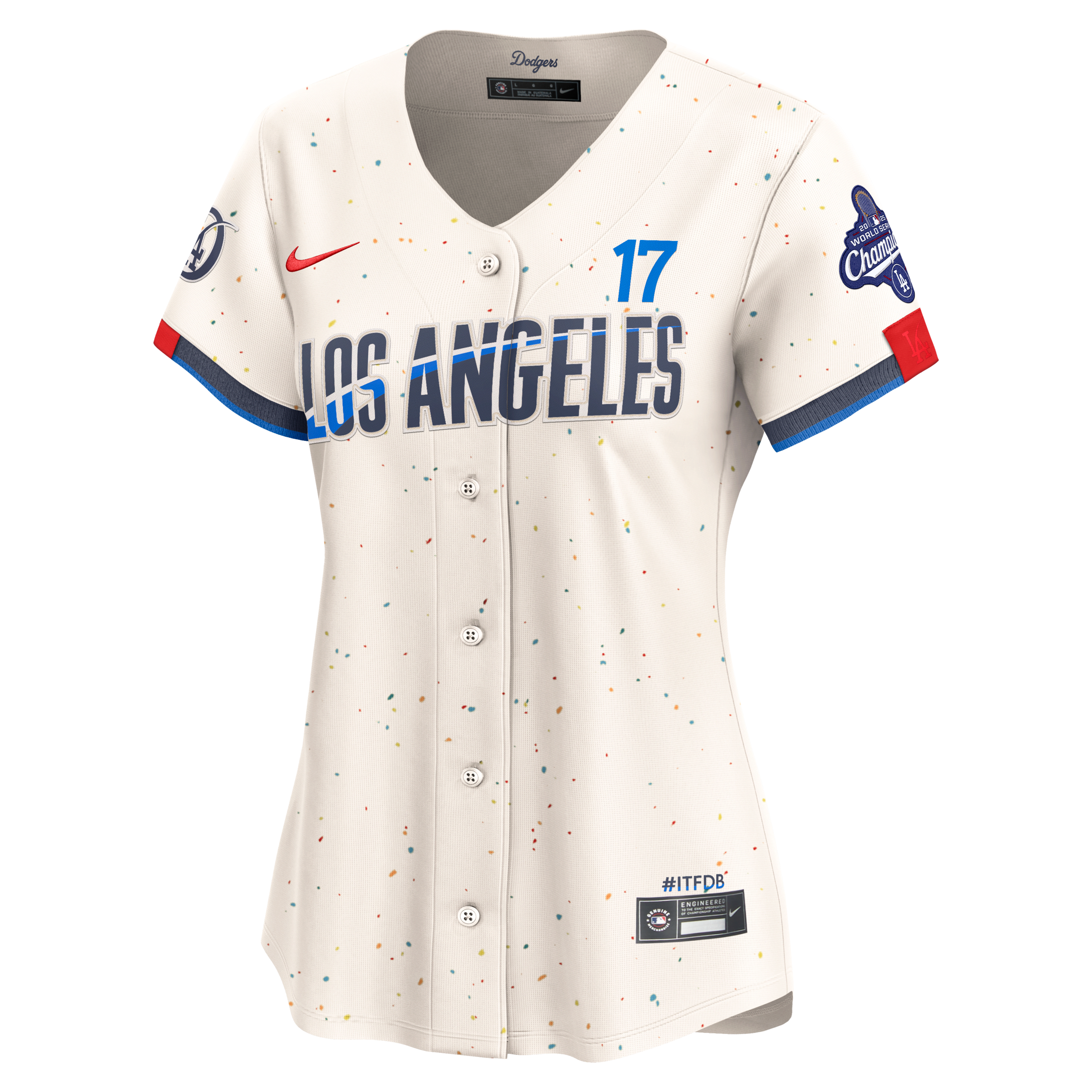 Shohei Ohtani Los Angeles Dodgers 2025 World Series Champions Women's Nike Dri-FIT MLB Limited Jersey