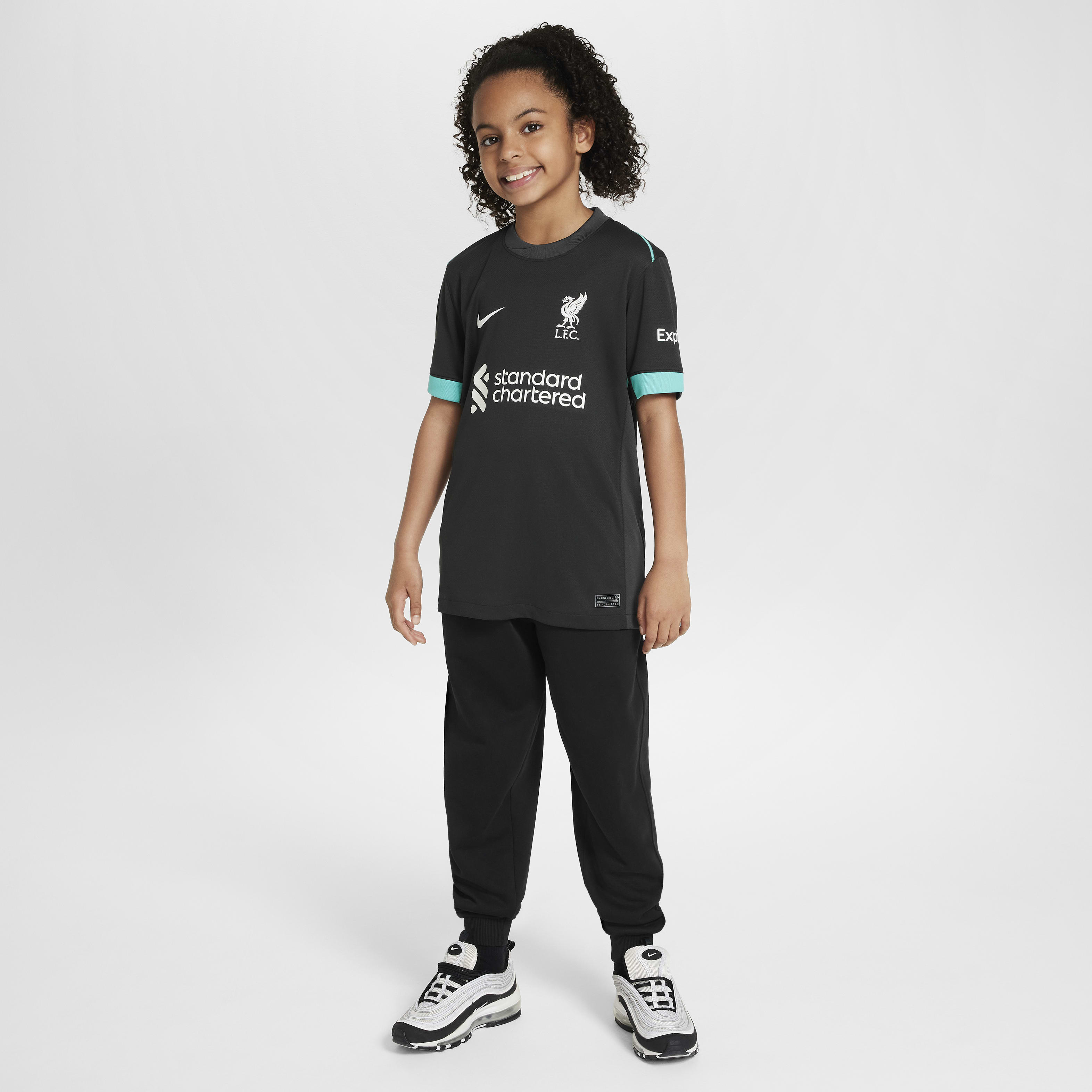 Liverpool FC 2024/25 Stadium Away Big Kids' Nike Dri-FIT Soccer Replica Jersey