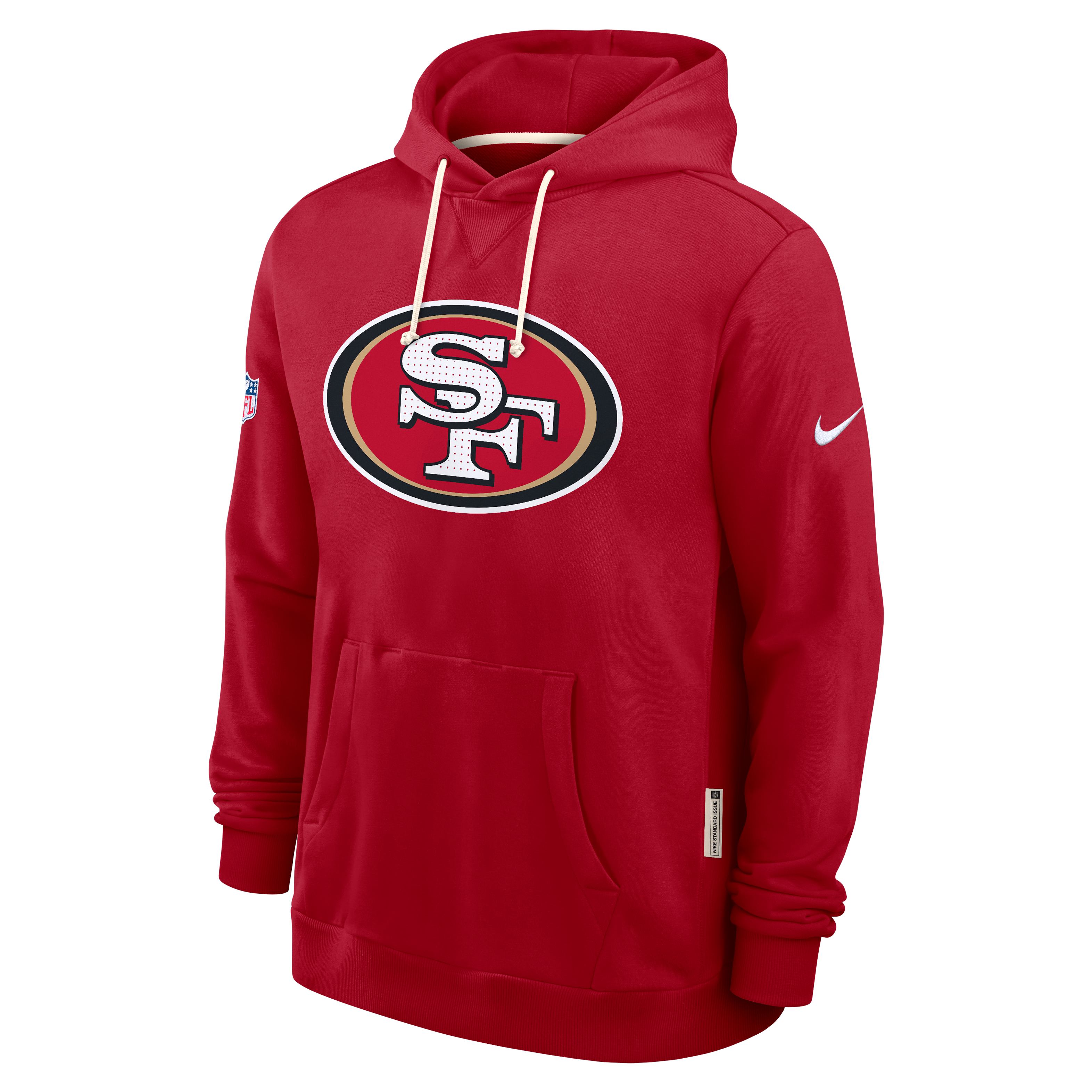 San Francisco 49ers Initial Home Sideline Men's Nike Dri-FIT NFL Pullover Hoodie