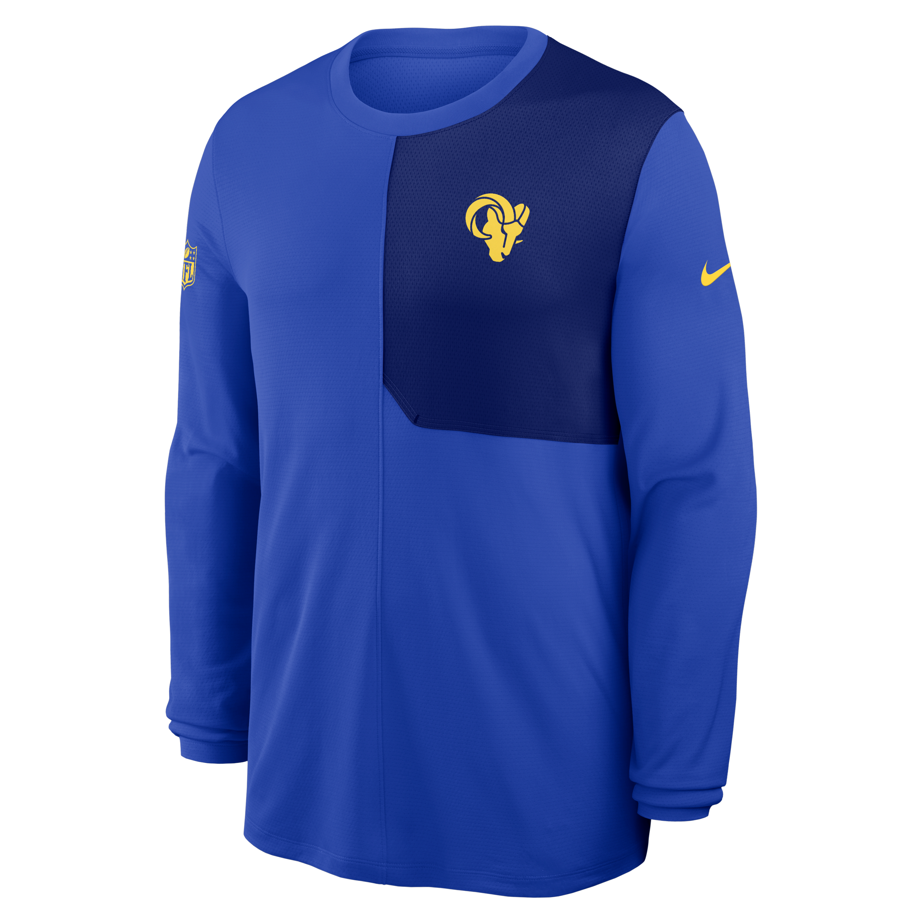 Los Angeles Rams Sideline Coach Men's Nike Dri-FIT NFL Long-Sleeve Top