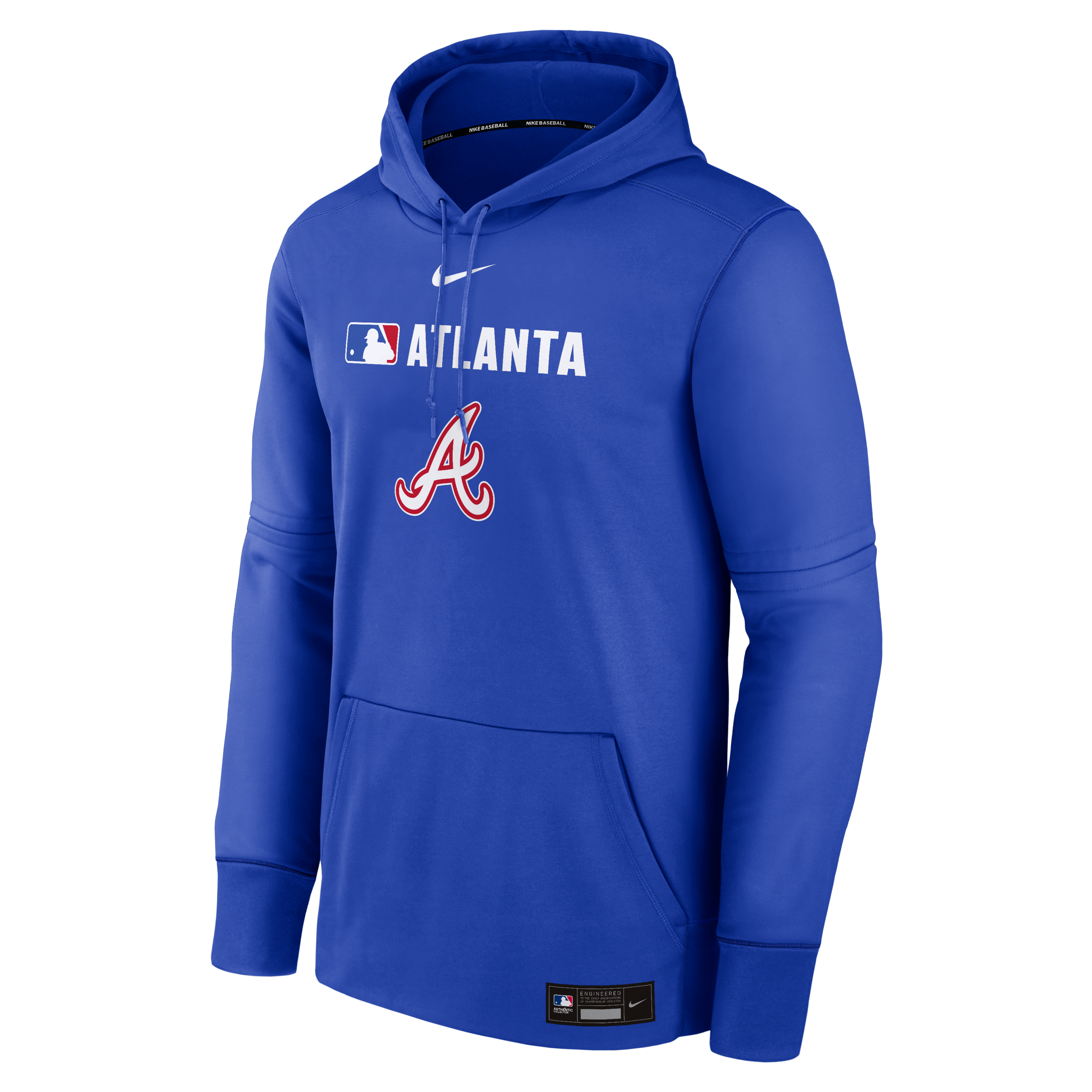 Atlanta Braves Authentic Collection City Connect Men's Nike Therma MLB Pullover Hoodie