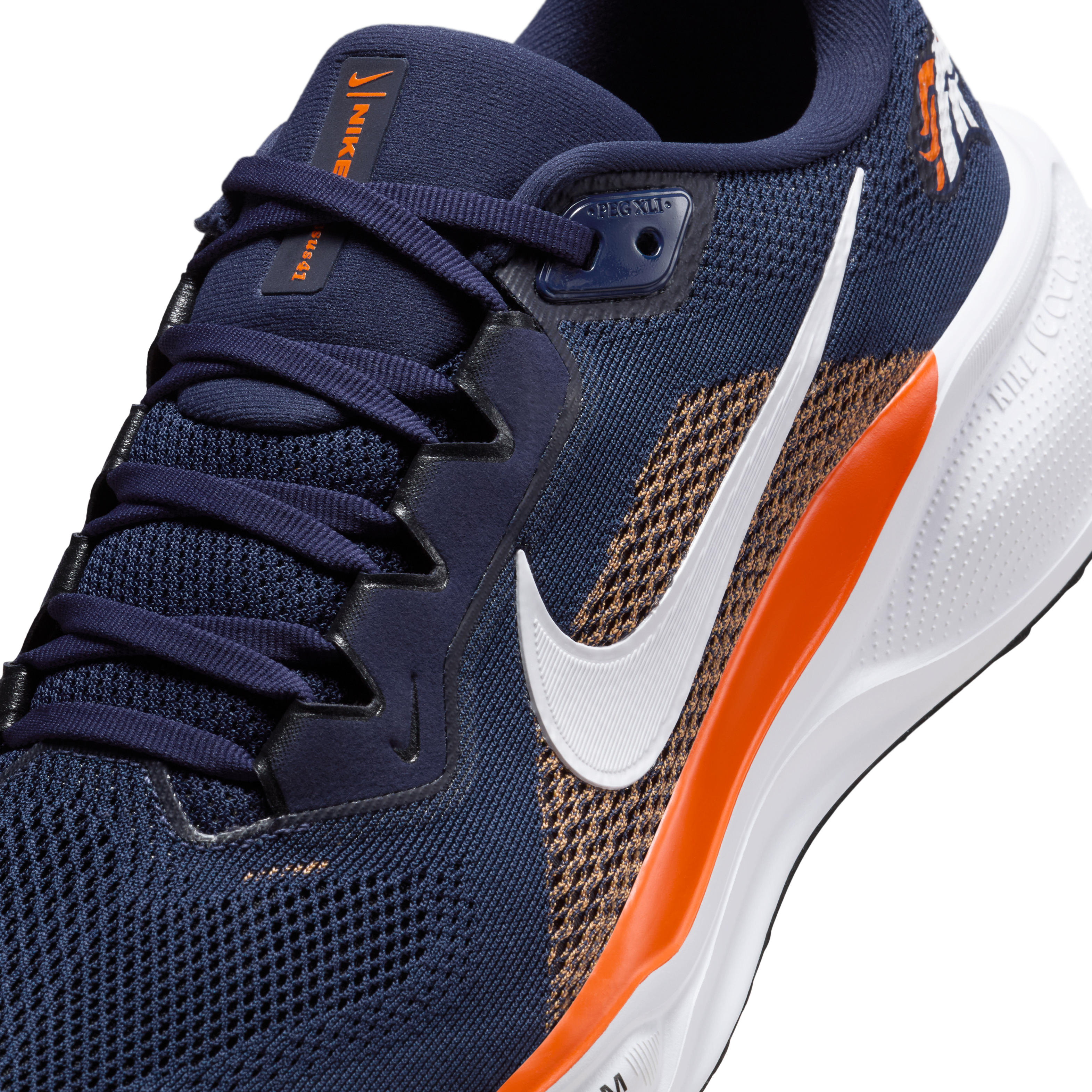 Denver Broncos Pegasus 41 Men's Nike NFL Road Running Shoes