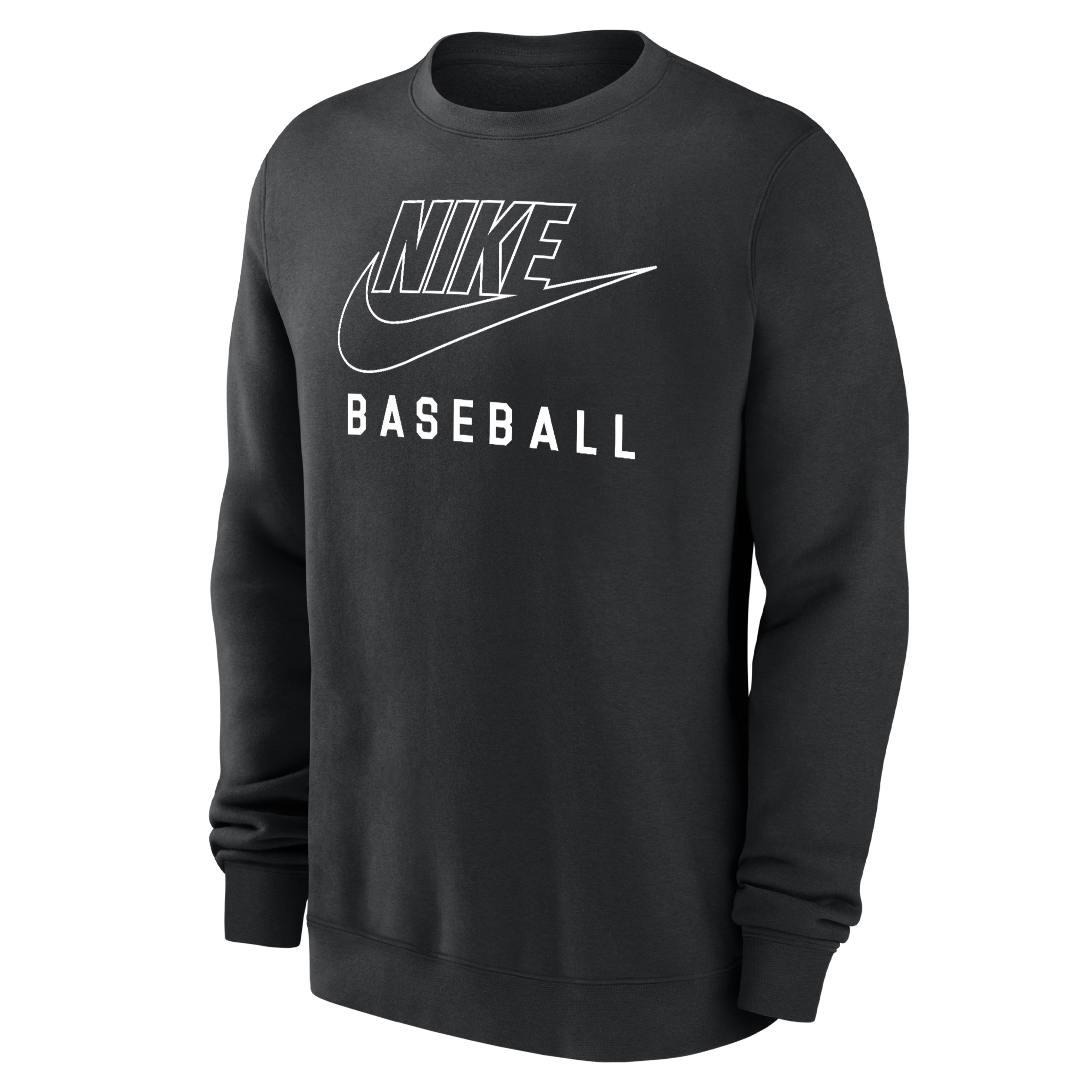 Nike Swoosh Club Fleece Men's Baseball Pullover Crew-Neck Sweatshirt