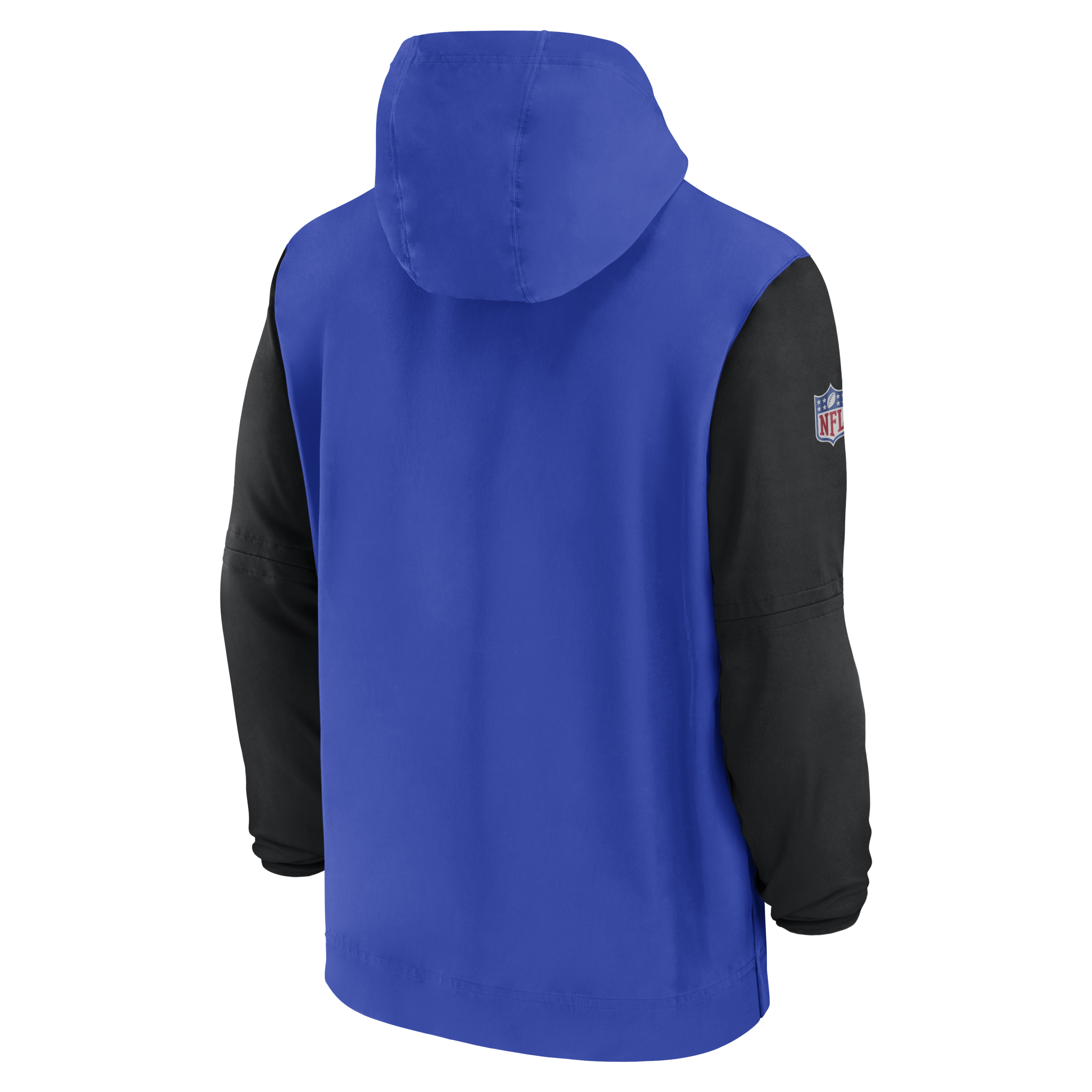 Los Angeles Rams Sideline Pre-Game Player Men's Nike NFL 1/2-Zip Hooded Jacket