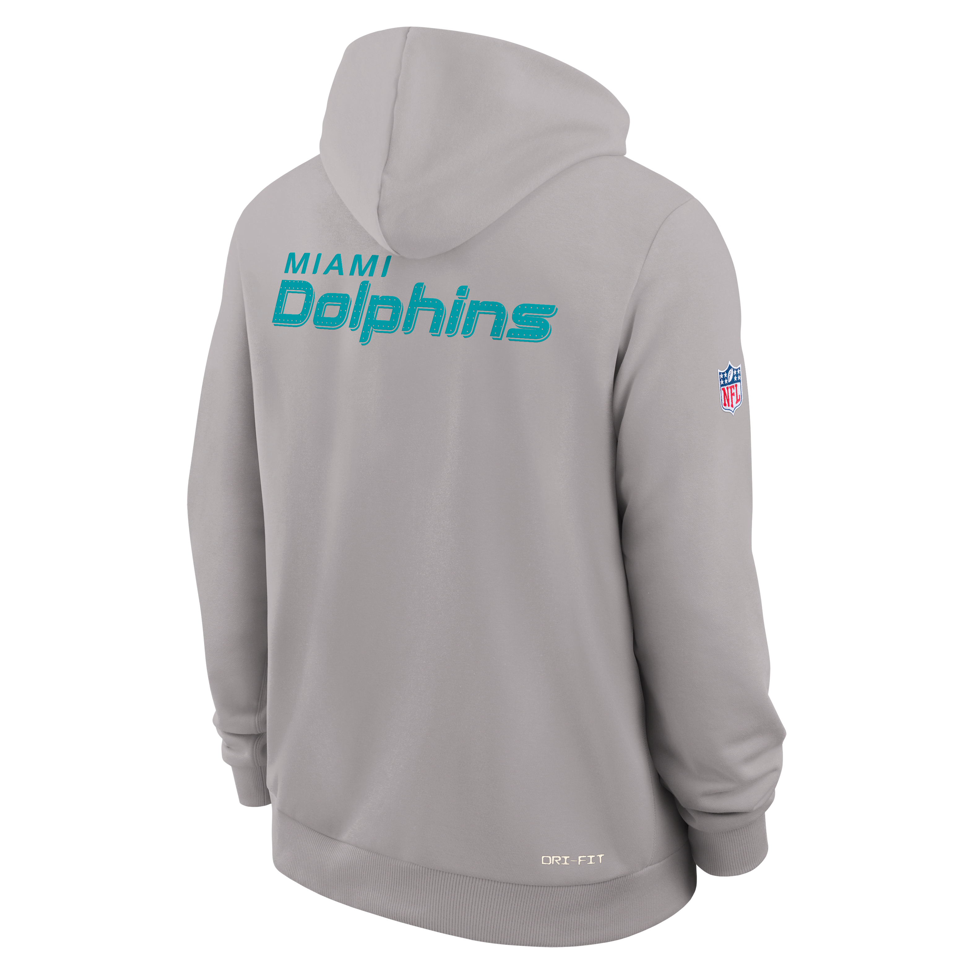 Miami Dolphins Initial Home Sideline Men's Nike Dri-FIT NFL Pullover Hoodie