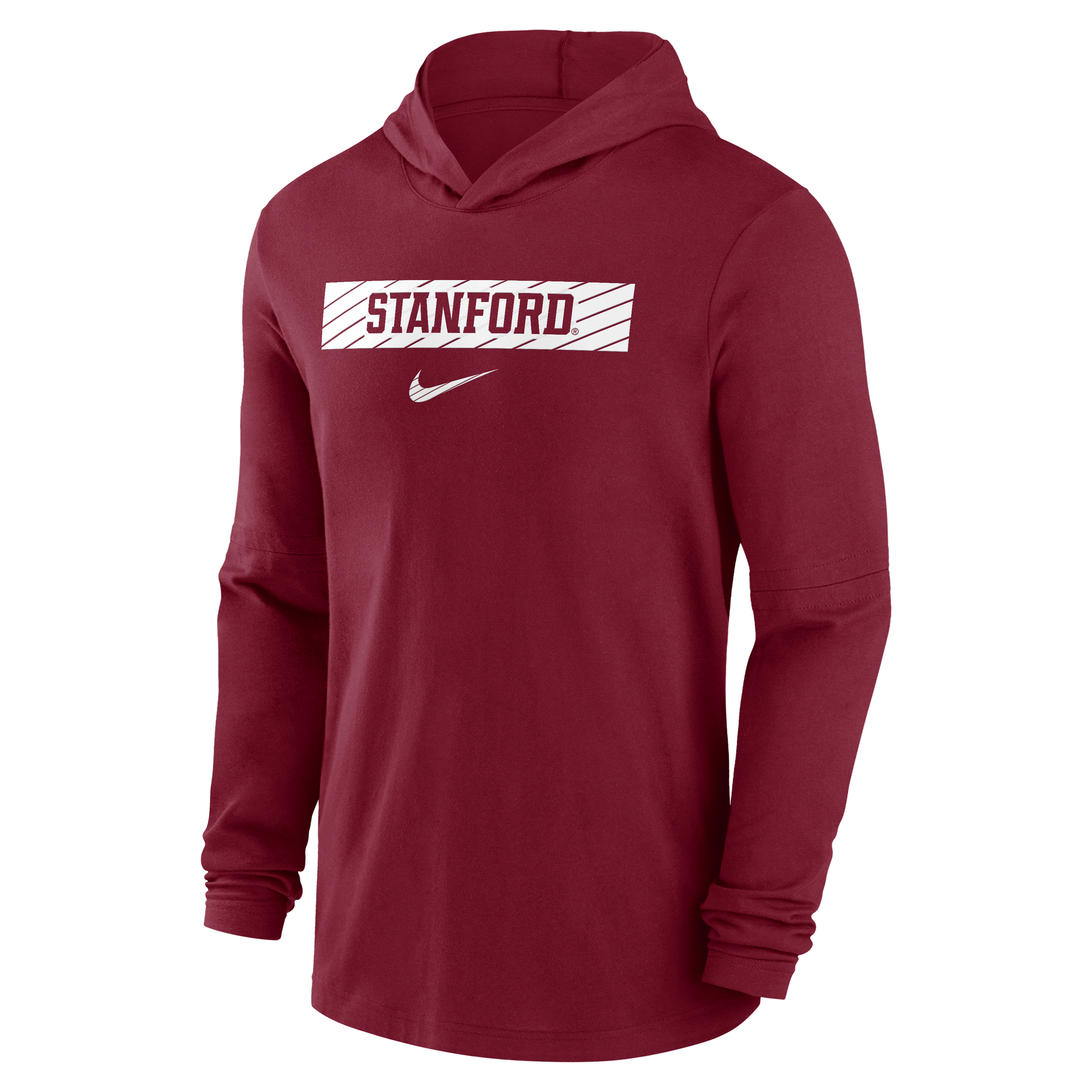 Stanford Cardinal Sideline Men's Nike Dri-FIT College Long-Sleeve Hooded Top