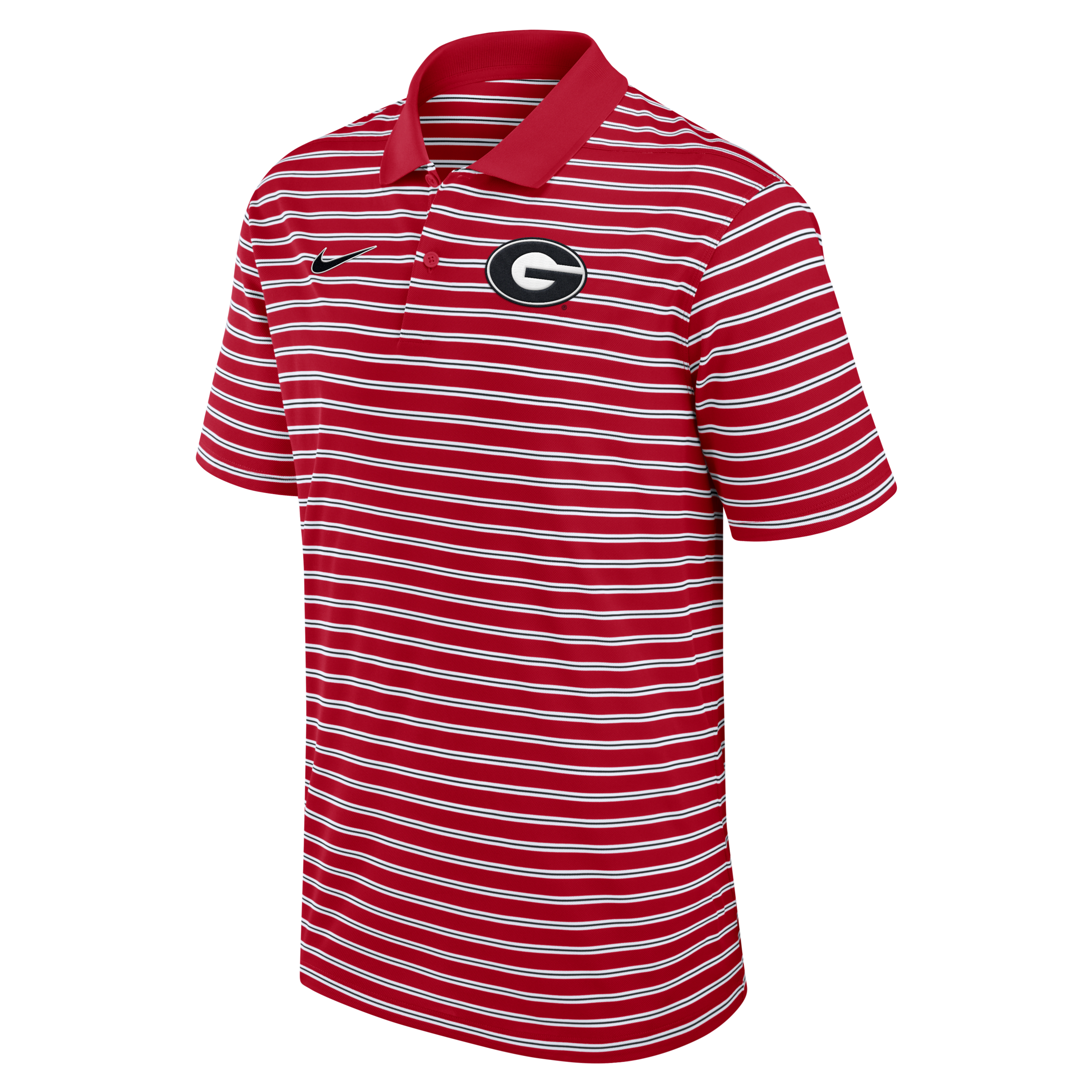 Georgia Bulldogs Primetime Victory Striped Men's Nike Dri-FIT College Polo