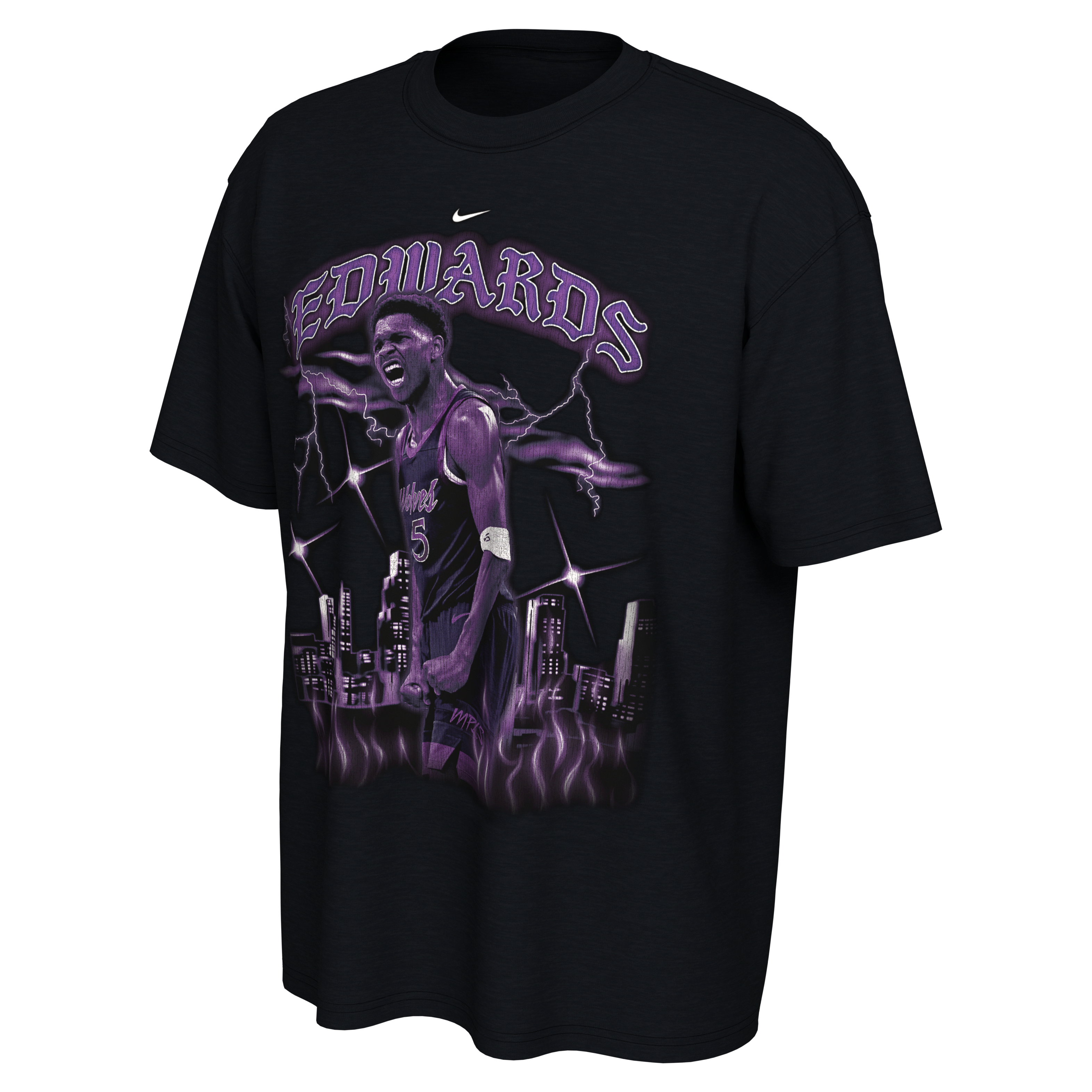 Anthony Edwards Minnesota Timberwolves City Edition Nike NBA T-Shirt