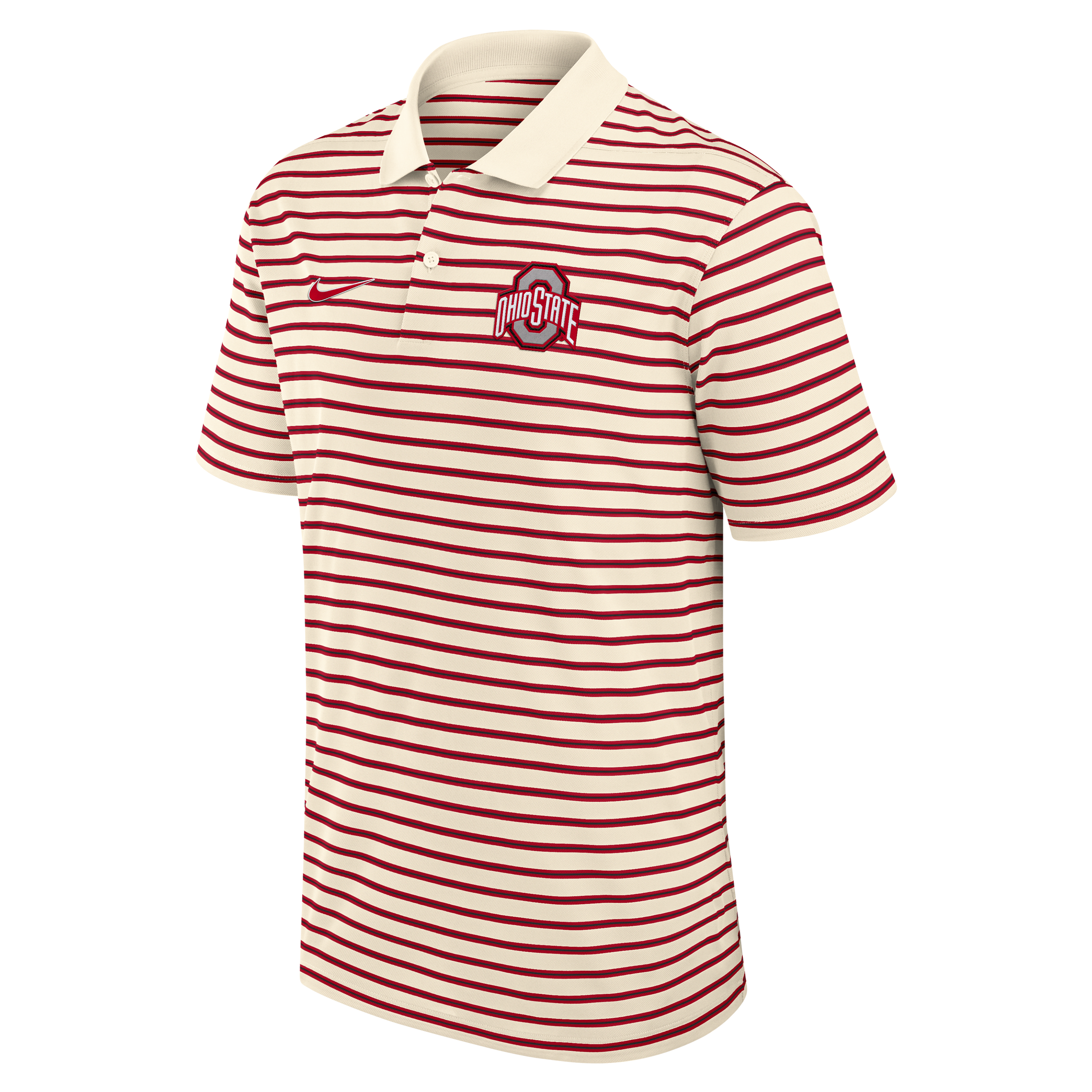 Ohio State Striped Men's Nike Dri-FIT College Polo