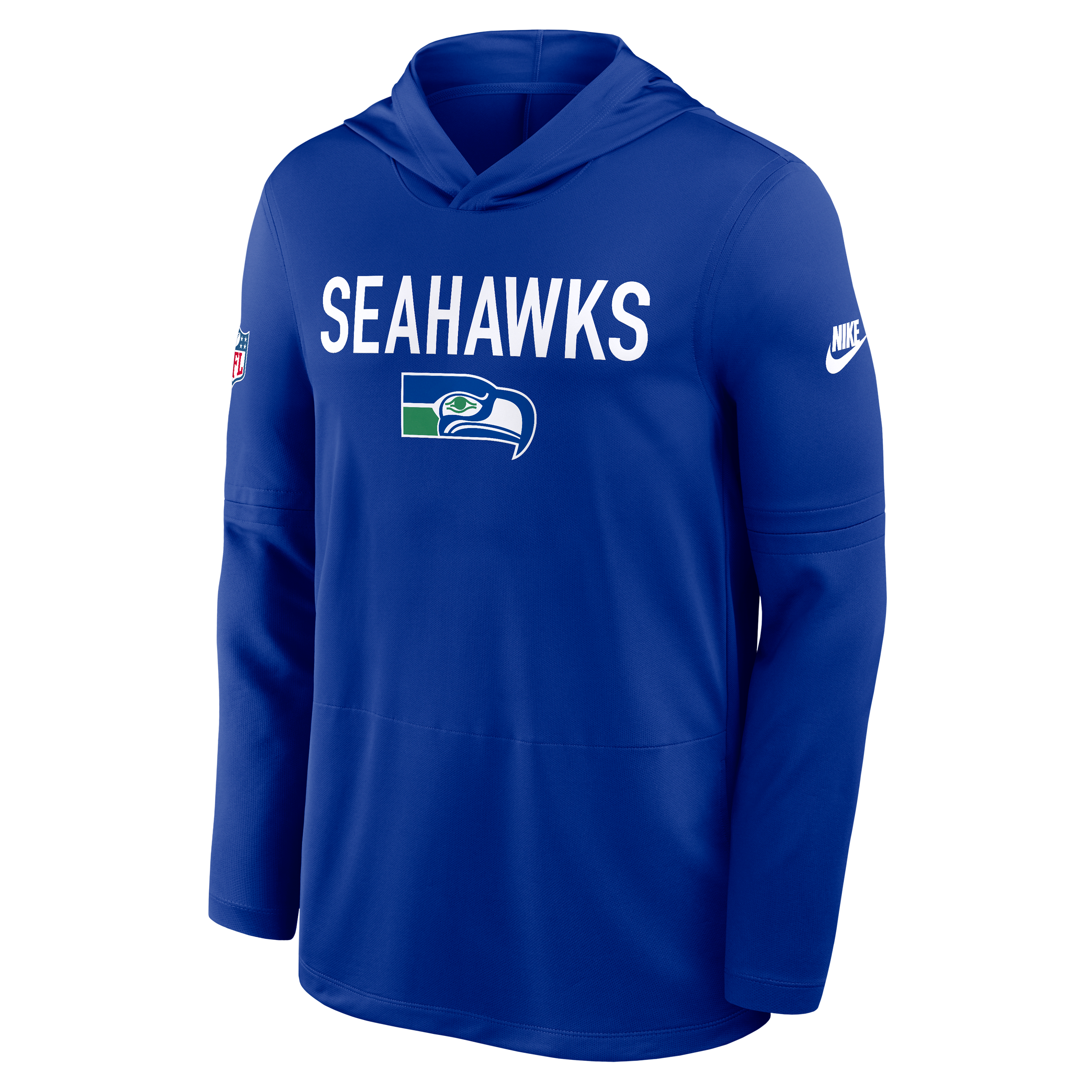 Seattle Seahawks Pass Accuracy Men's Nike Dri-FIT NFL Long-Sleeve Hooded Top