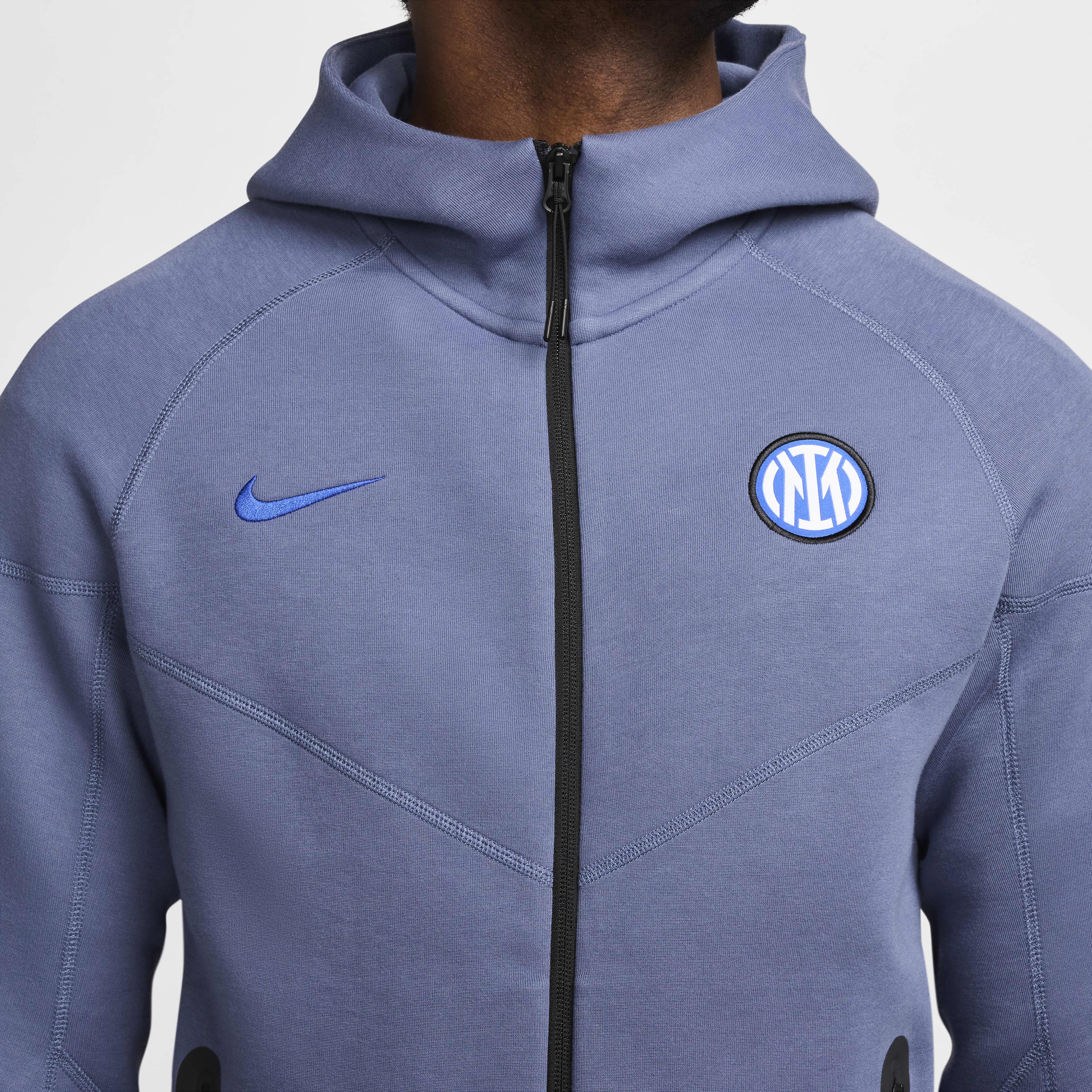 Inter Milan Tech Fleece Windrunner Men's Nike Soccer Full-Zip Hoodie