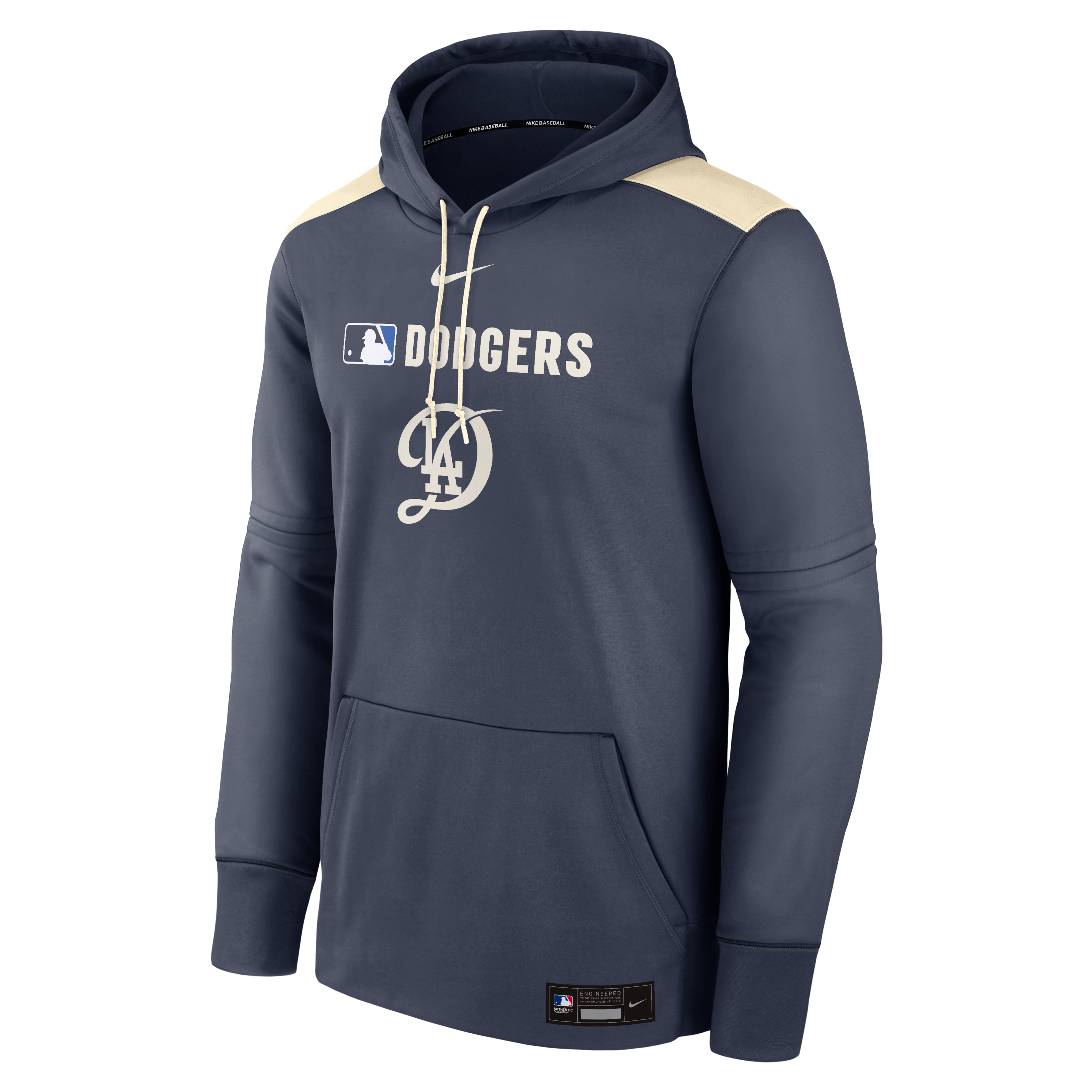 Los Angeles Dodgers Authentic Collection City Connect Men's Nike Therma MLB Pullover Hoodie