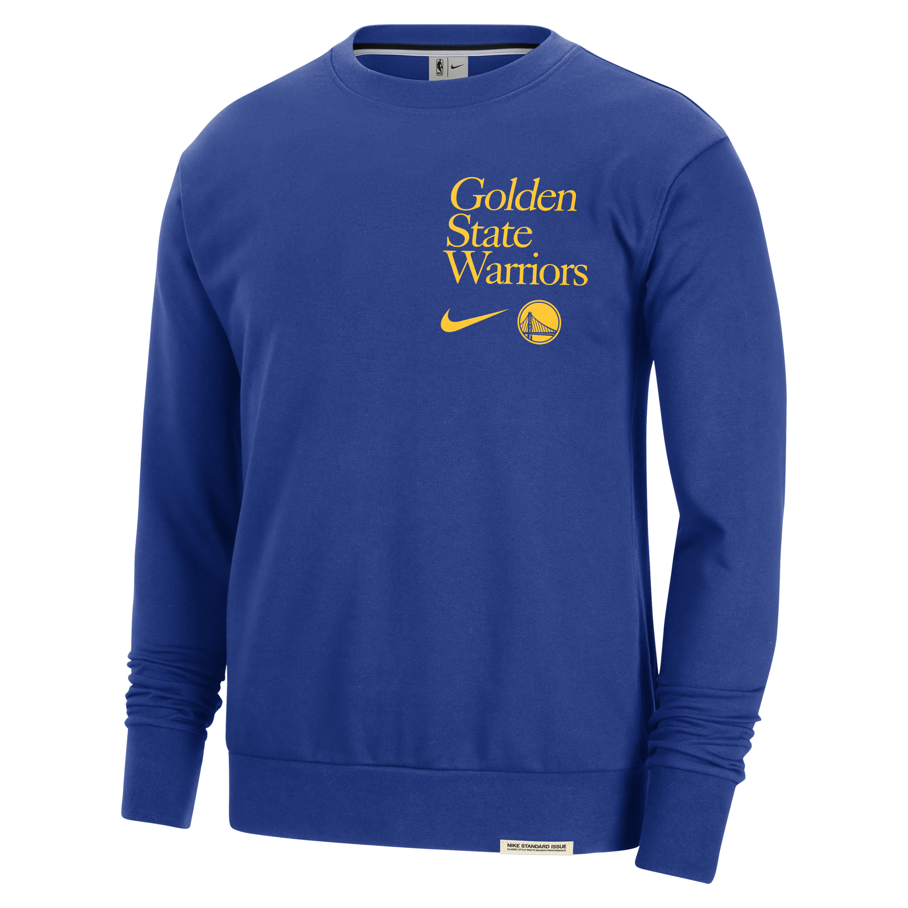 Golden State Warriors Standard Issue Men's Nike Dri-FIT NBA Crew-Neck Sweatshirt