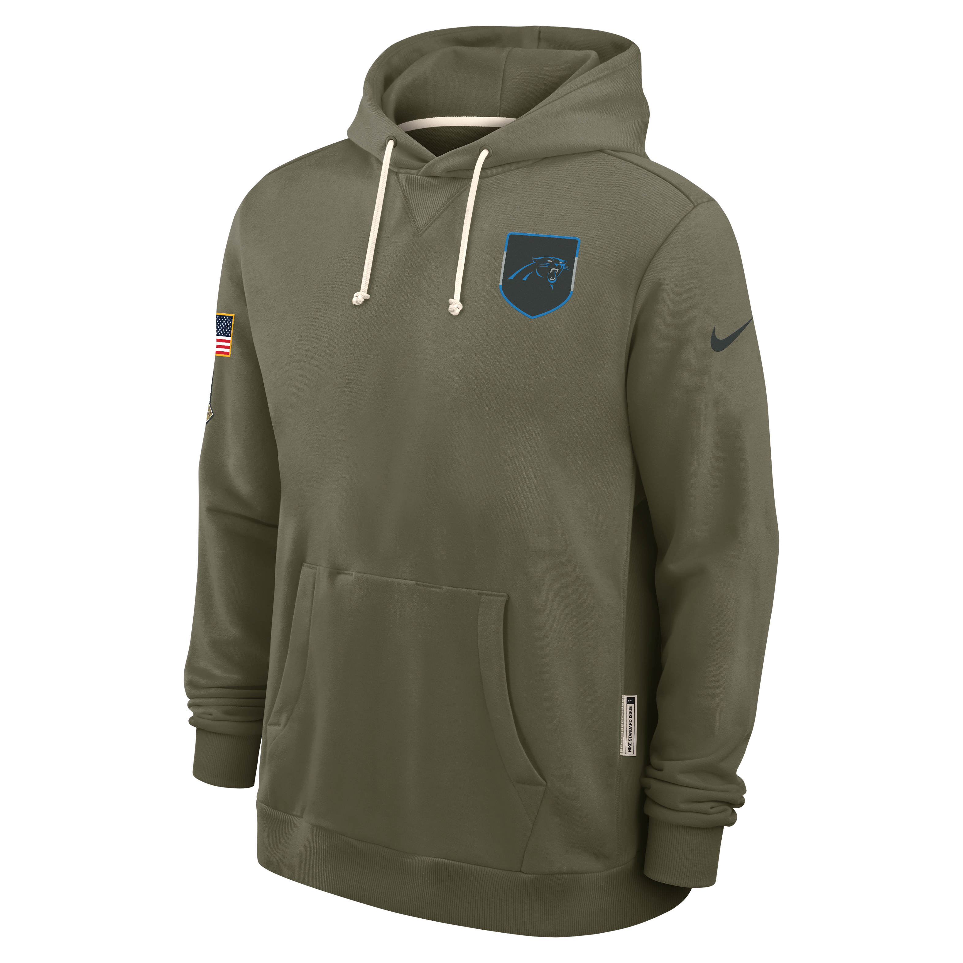 Carolina Panthers Salute to Service Sideline Dominant Force Men's Nike Dri-FIT NFL Pullover Hoodie