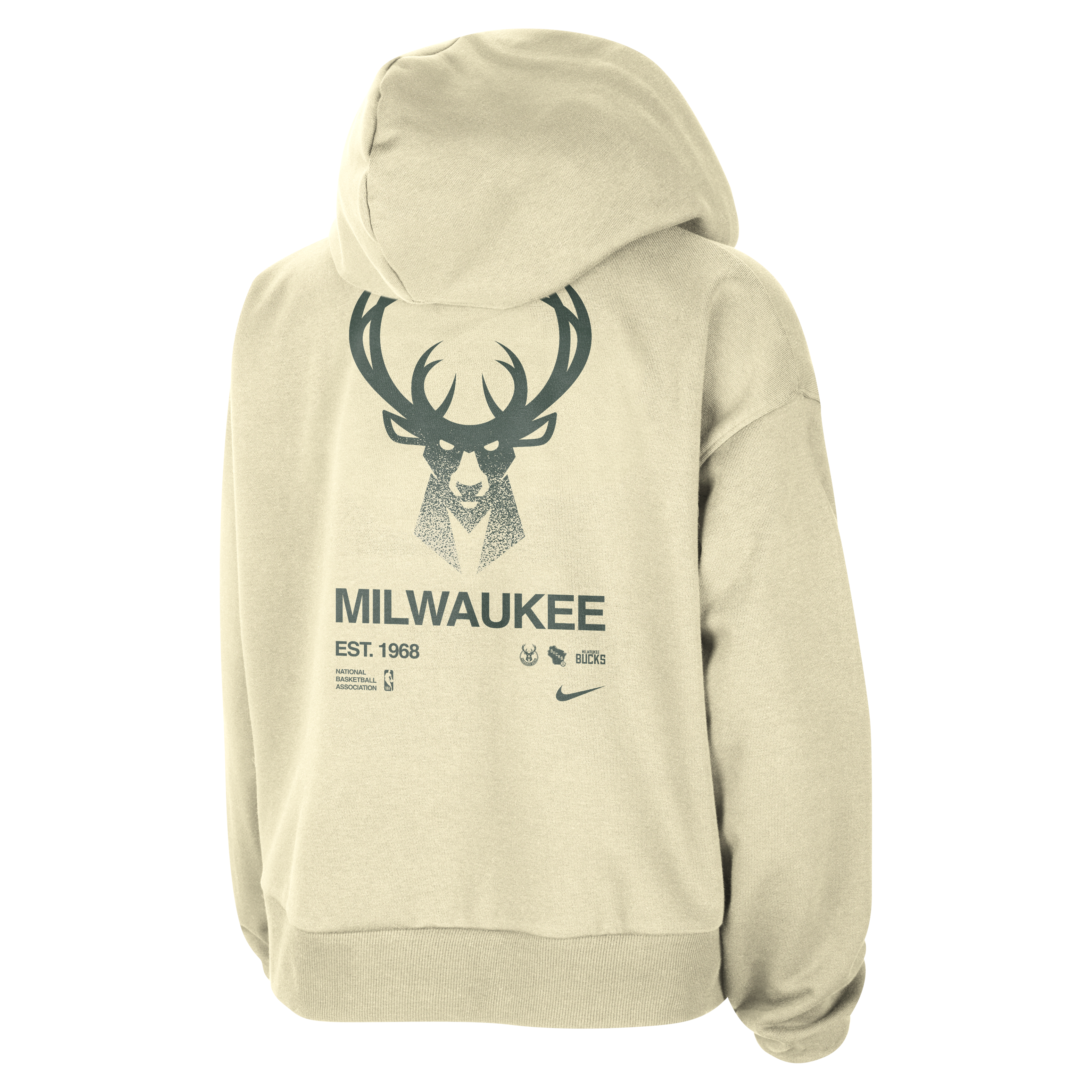 Milwaukee Bucks Standard Issue Women's Nike Dri-FIT NBA Pullover Hoodie