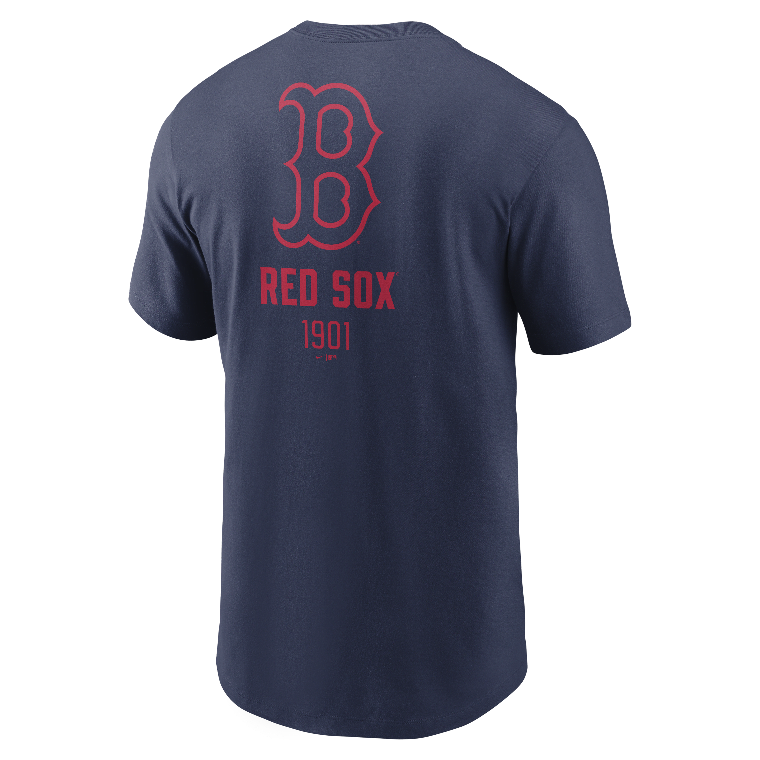 Boston Red Sox Large Logo Back Stack Men's Nike MLB T-Shirt